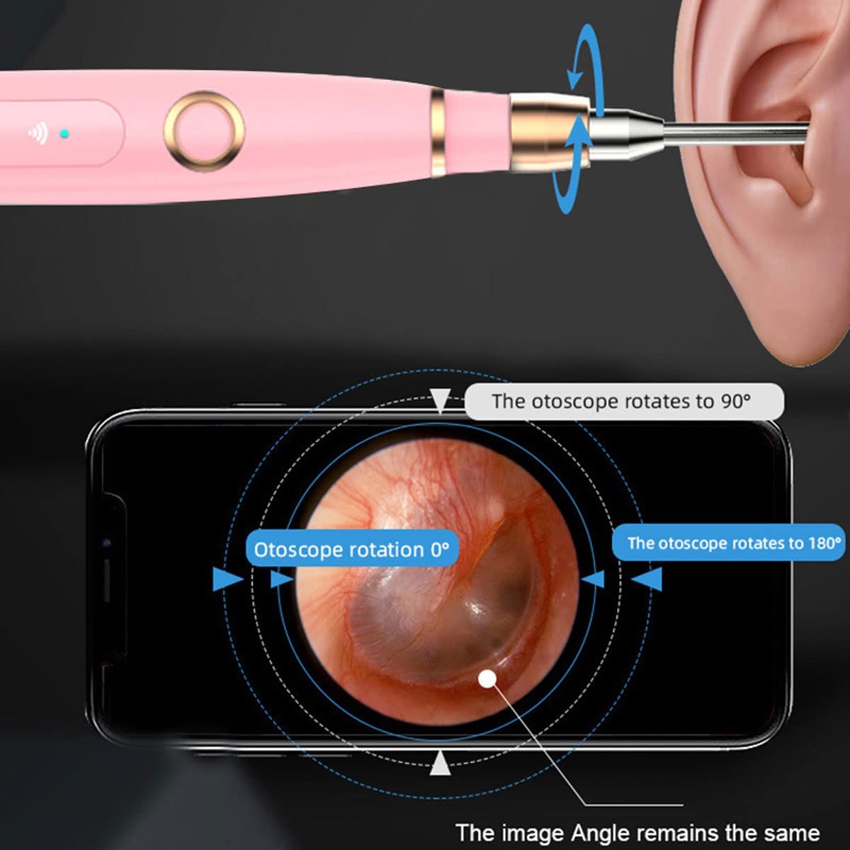 **200MP HD Earwax Removal Tool with Camera - Portable Multifunctional Ear Cleaner for Safe & Gentle Ear Hygiene at Home or Travel**    (*Use Case: Perfect for personal ear care, travel hygiene kits, or family first-aid supplies*)