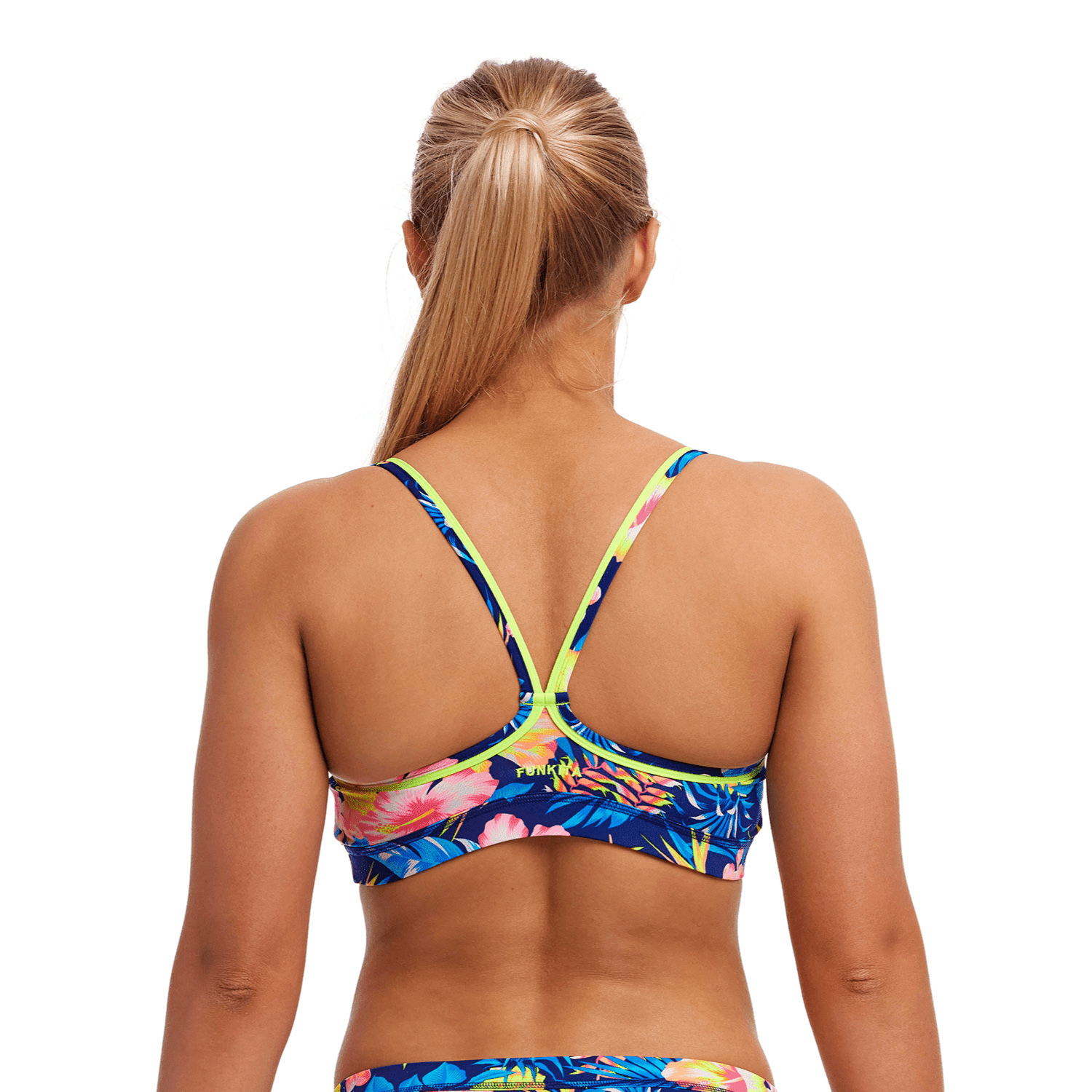 Funkita In Bloom Women's Athletic Swim Top - High Performance Swimwear for Training, Lap Swimming & Water Aerobics
