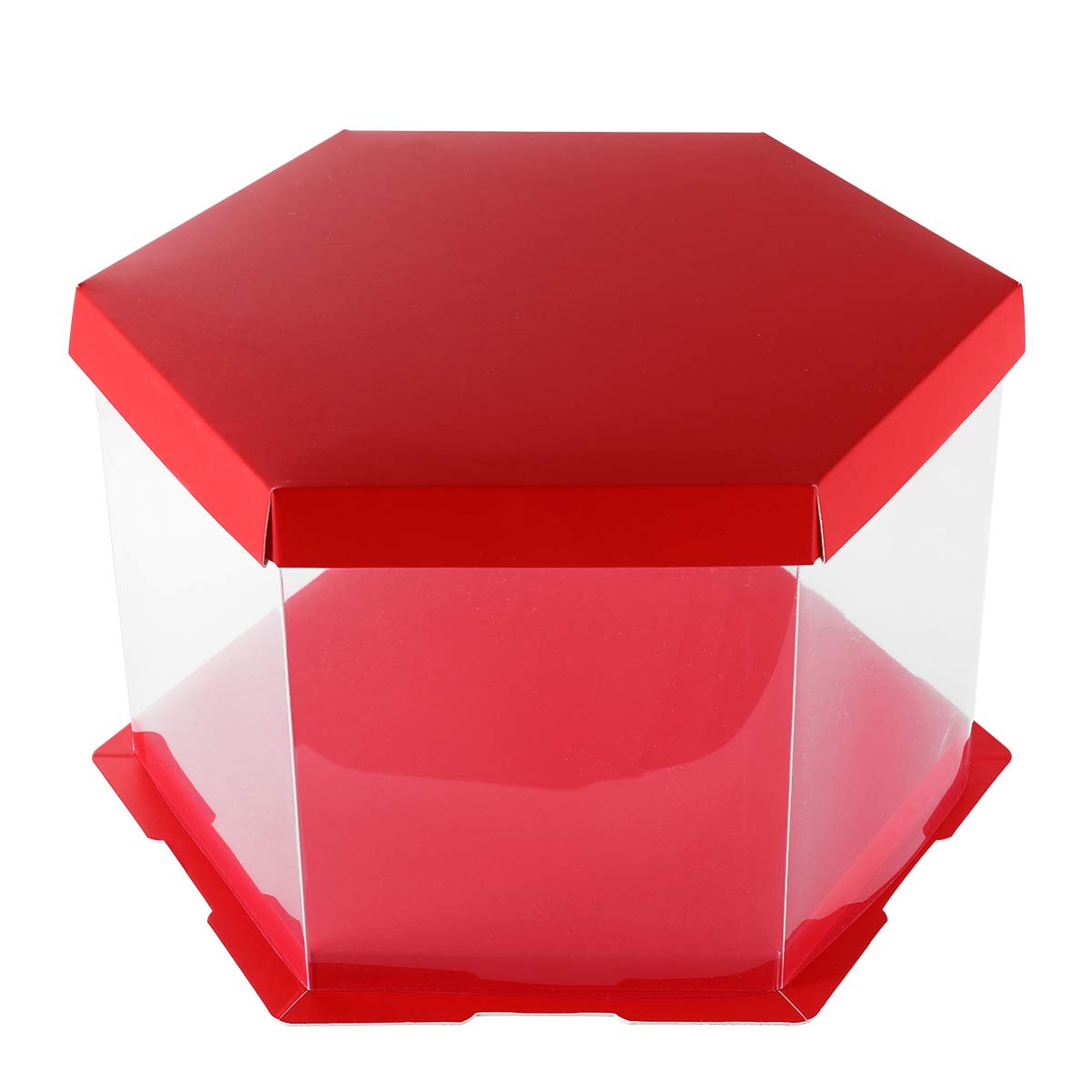 1 Pack Clear Plastic Cake Box with Lid - Portable Cake Carrier for Birthday, Wedding, Bakery | Perfect for Cake Storage, Candy Display & Pet Treats | Durable Cake Stand for Home & Commercial Use