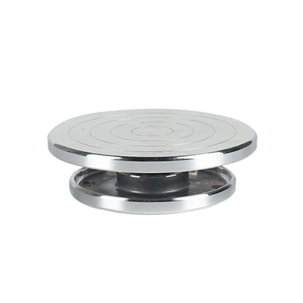 ASLR 12/15cm Double-Sided Aluminum Alloy Pottery Wheel Turntable - Ceramic Clay Sculpting & Crafting Tool for Artists & Beginners (Ideal for Studio, Classroom & DIY Projects)