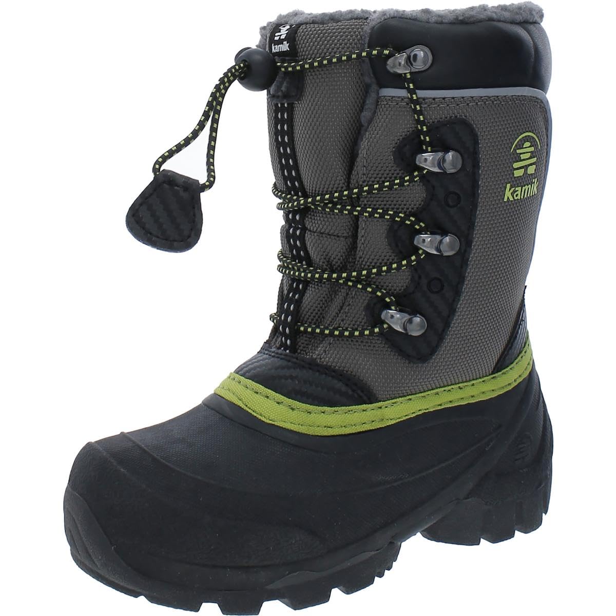 Kamik Luke Waterproof Winter Boots for Toddler, Little Kid & Big Kid - Warm Snow Boots for Boys & Girls - Perfect for Snow Play, Hiking & Outdoor Adventures