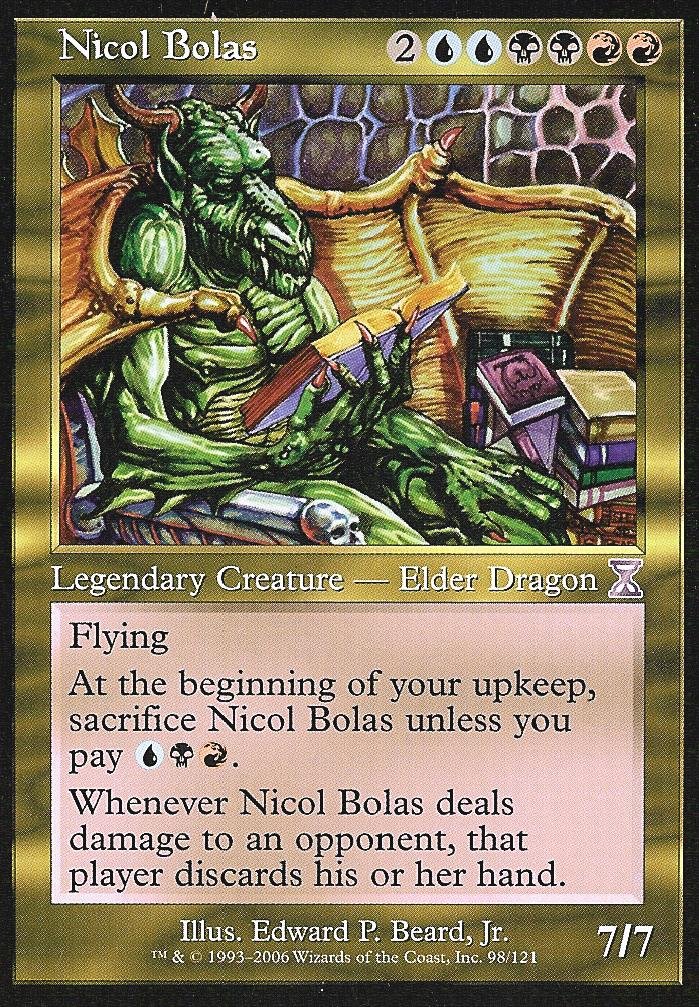 Nicol Bolas Foil Card - Magic the Gathering Time Spiral Time Shifted | Collectible MTG Card for Tournaments & Casual Play