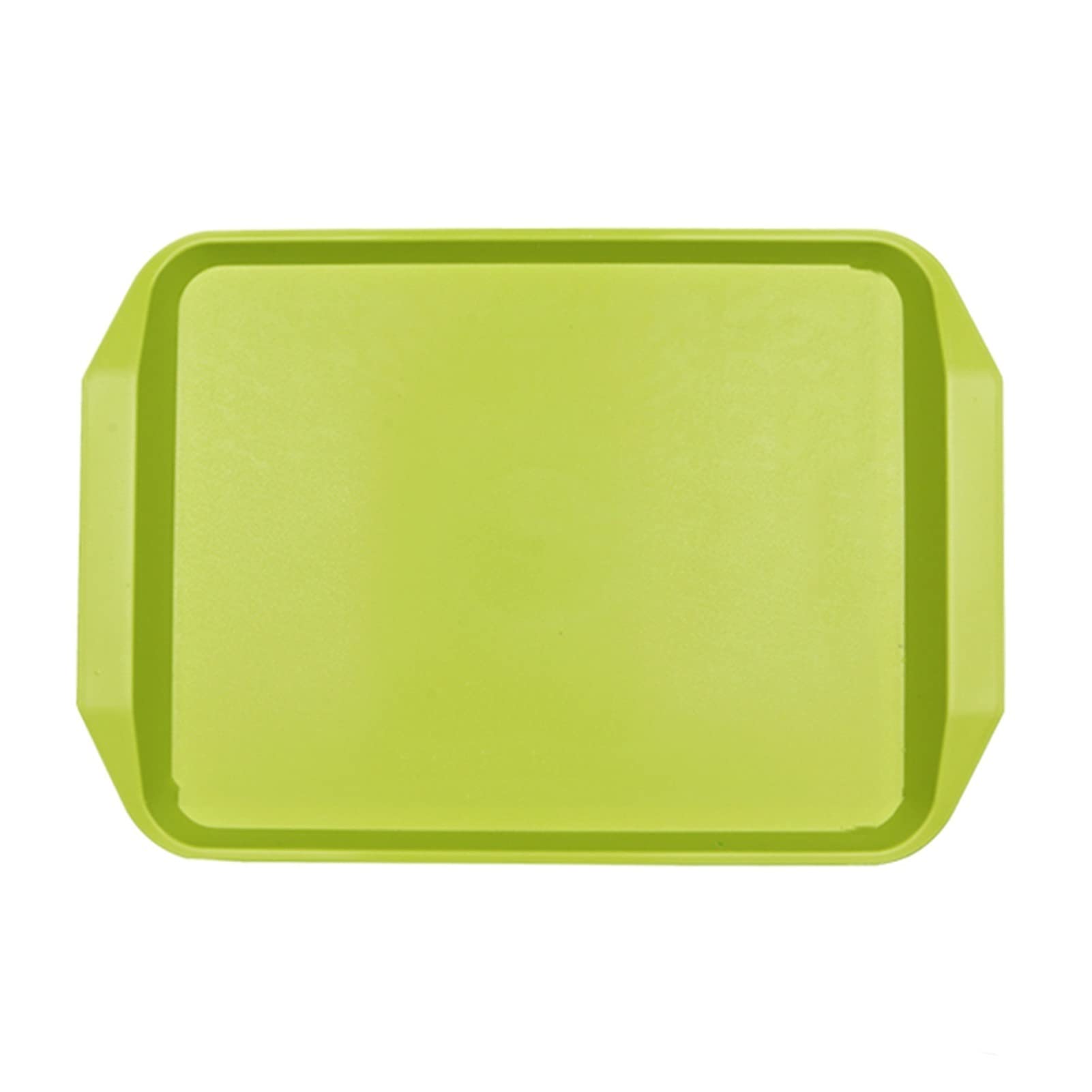 10-Piece Rectangular Plastic Serving Trays Set - Farmhouse Style Snack & Breakfast Platters, Durable Kitchen Serving Plates for Parties, Picnics & Home Decor (Green) - Perfect for Entertaining, Dining & Stylish Food Presentation