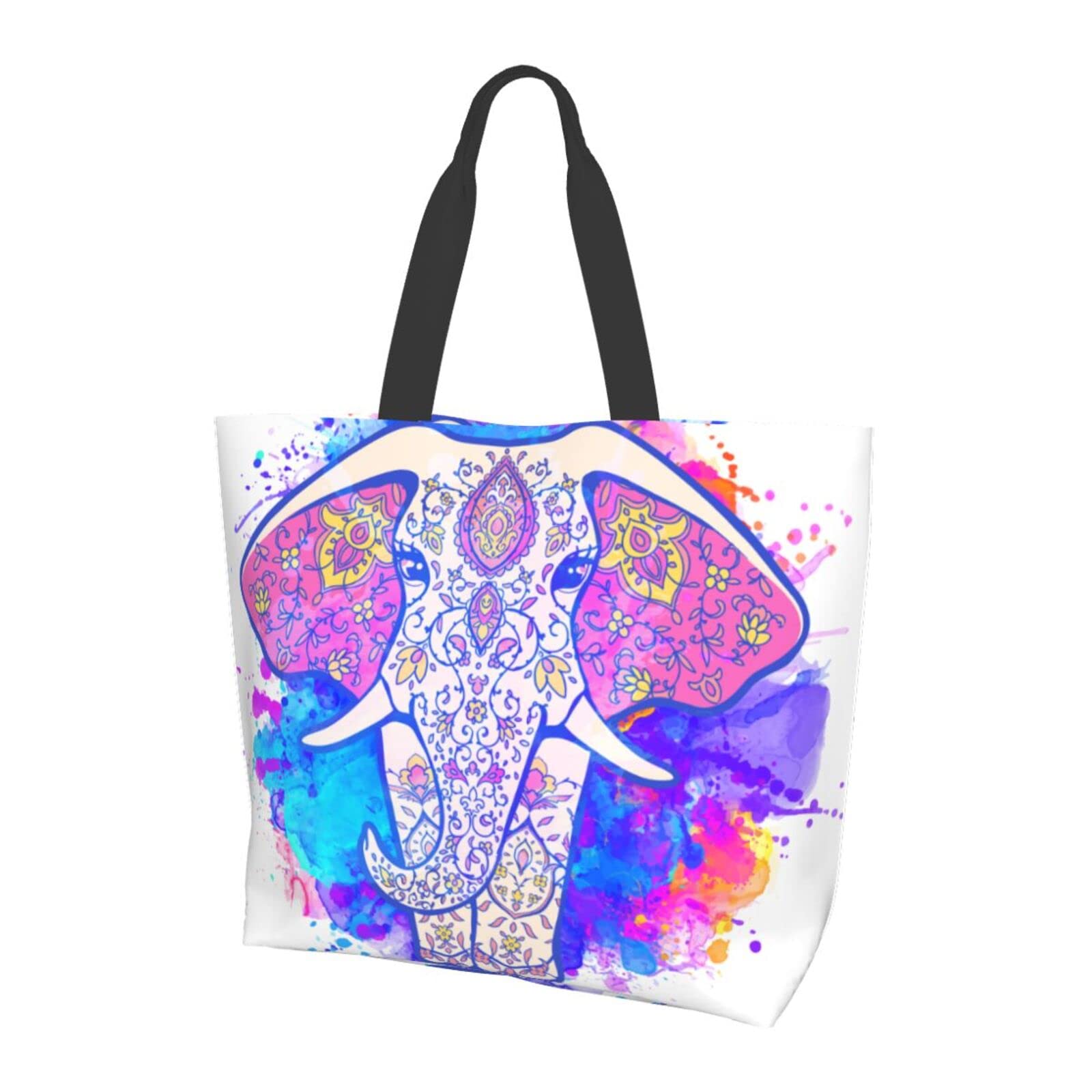 Eco-Friendly Canvas Tote Bag - Large Reusable Shopping Bag with Sturdy Handles, Foldable & Washable - Perfect for Groceries, Beach Trips & Daily Errands