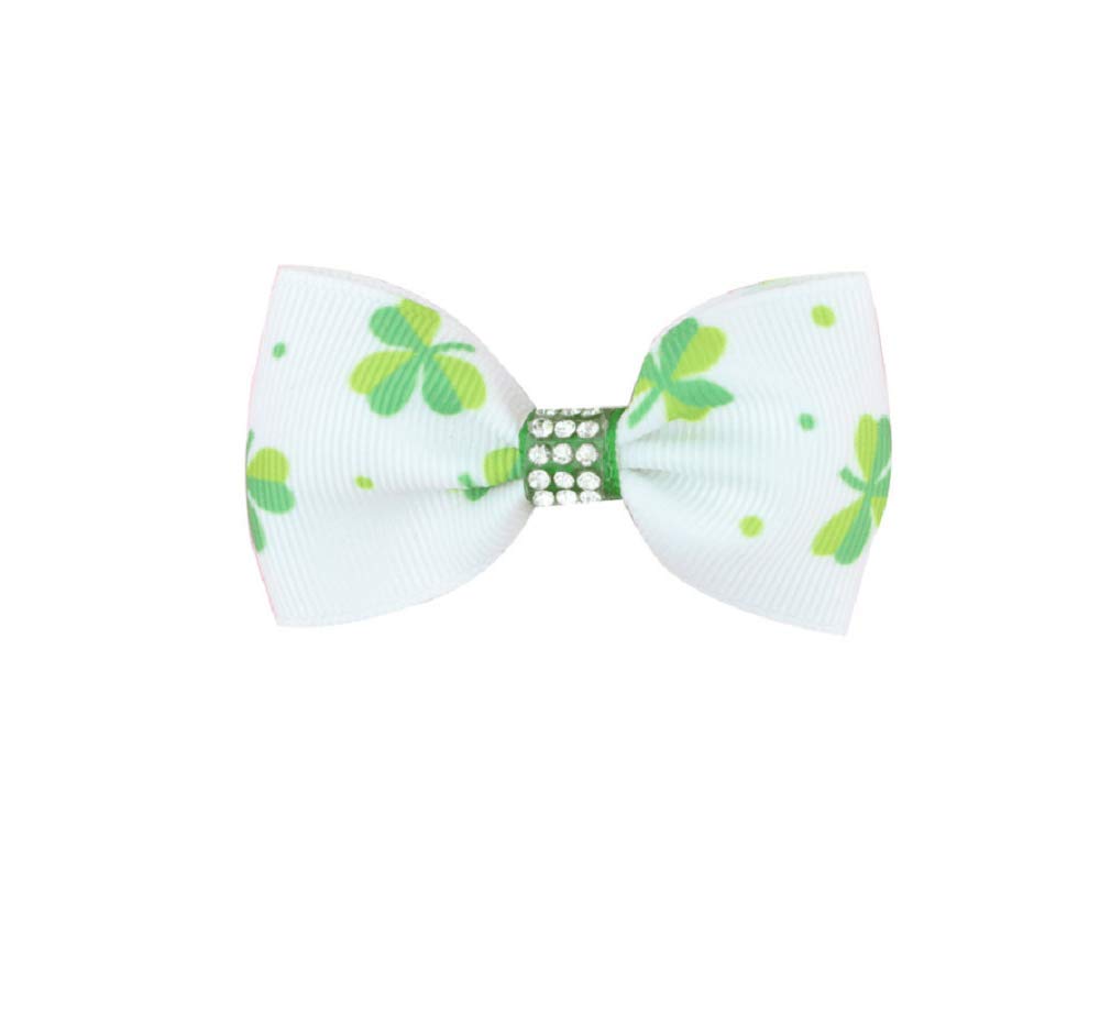 6pcs St. Patrick's Day Irish Shamrock Hair Clips - Green Four Leaf Clover Hairpins & Headband Set for Women Girls - Perfect for St. Patrick's Day Party, Irish Festival, Costume Accessories & Gift Giving