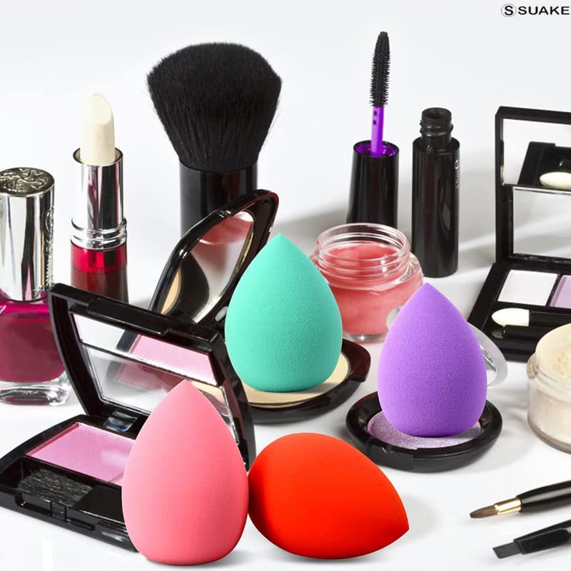 CHRONEX Beauty Blender Sponge for Flawless Makeup Application | Soft Latex-Free Makeup Sponge Puff for Foundation, Concealer & Powder | Reusable & Washable Beauty Blender with Unique Ergonomic Design | Perfect for Professional Makeup, Everyday Use & Travel