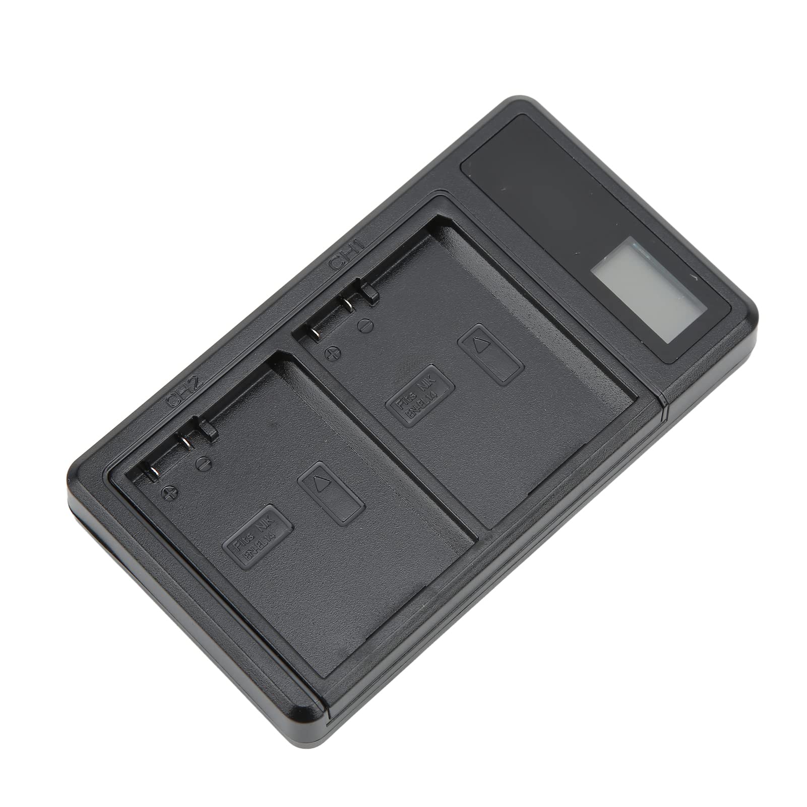 Gaeirt EN-EL14 Battery Charger with LCD Display & Type-C Port - Dual USB Fast Charger for Nikon EN-EL14 Batteries (Perfect for Travel Photography & Studio Shooting)