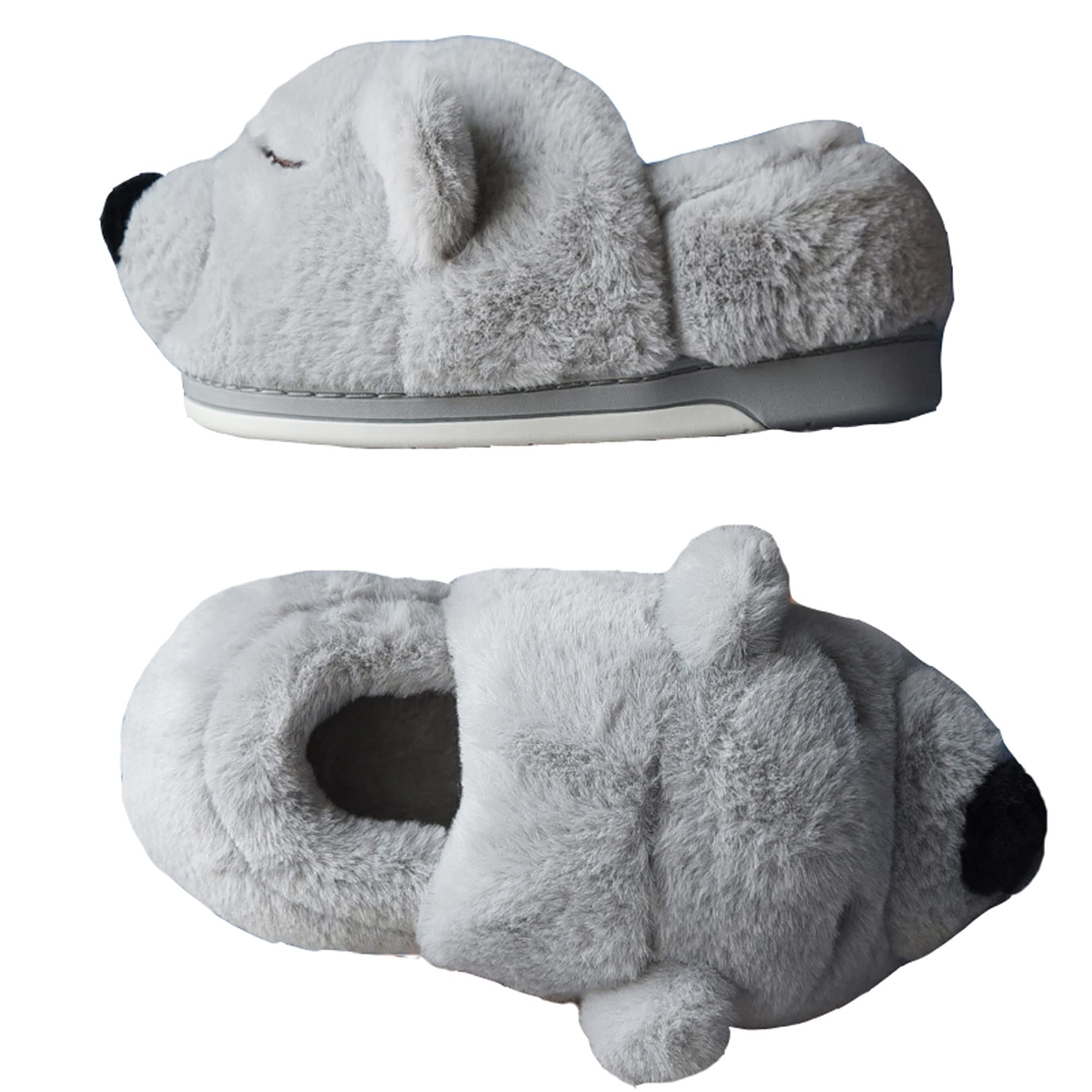 LANFIRE Women's Bear Slippers - Cozy Fuzzy Animal House Shoes, Soft Plush Winter Warm Slippers for Indoor Comfort - Perfect for Lounging at Home, Gift Giving & Cold Weather Wear