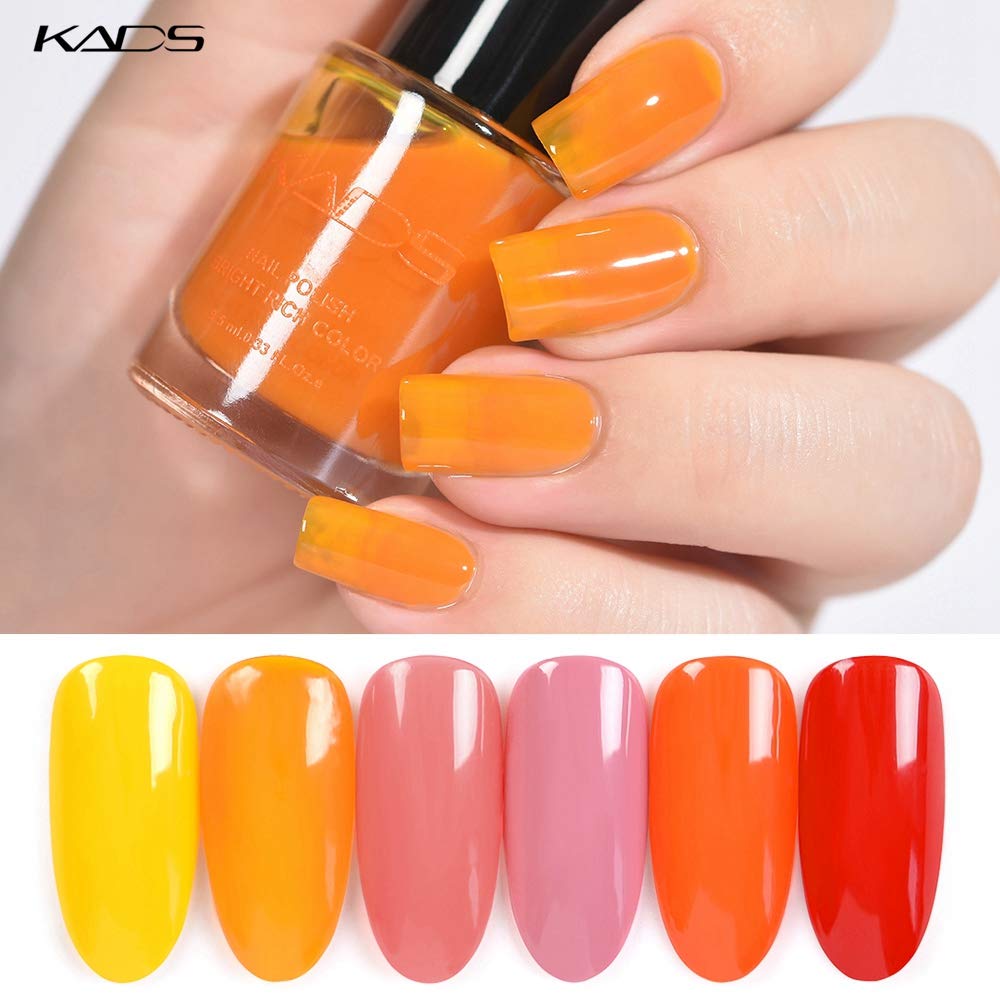 KADS Oil Jelly Nail Polish Set - 12 Colors Gel Nail Polish Kit for Manicure & Pedicure - Long Lasting, Non-Toxic, Waterproof Nail Art Design - Perfect for Home Salon, Party, Wedding & Gift Giving