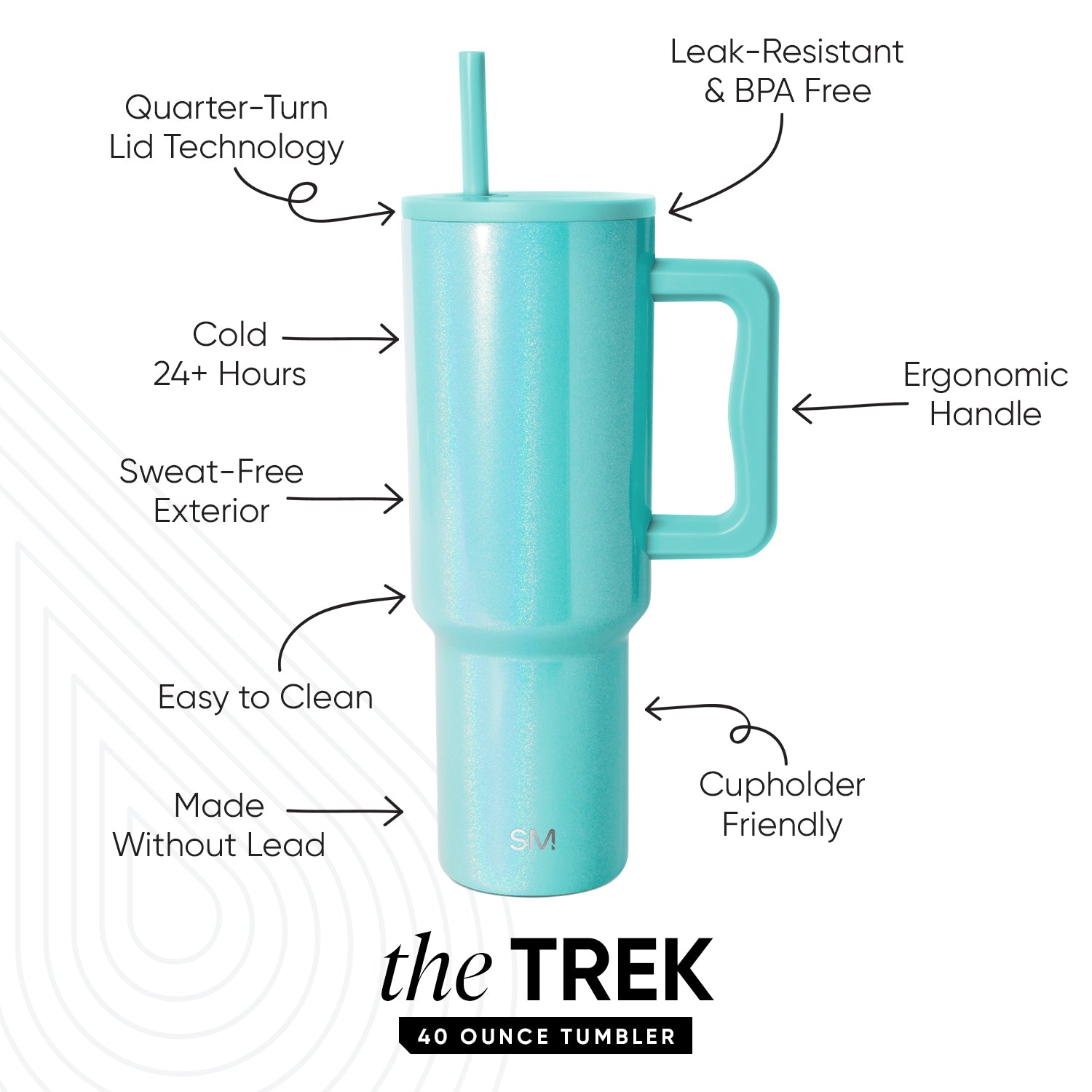 Premium Trek Tumbler 216 - 20oz Insulated Stainless Steel Water Bottle with Leakproof Lid - Perfect for Hiking, Camping & Outdoor Adventures