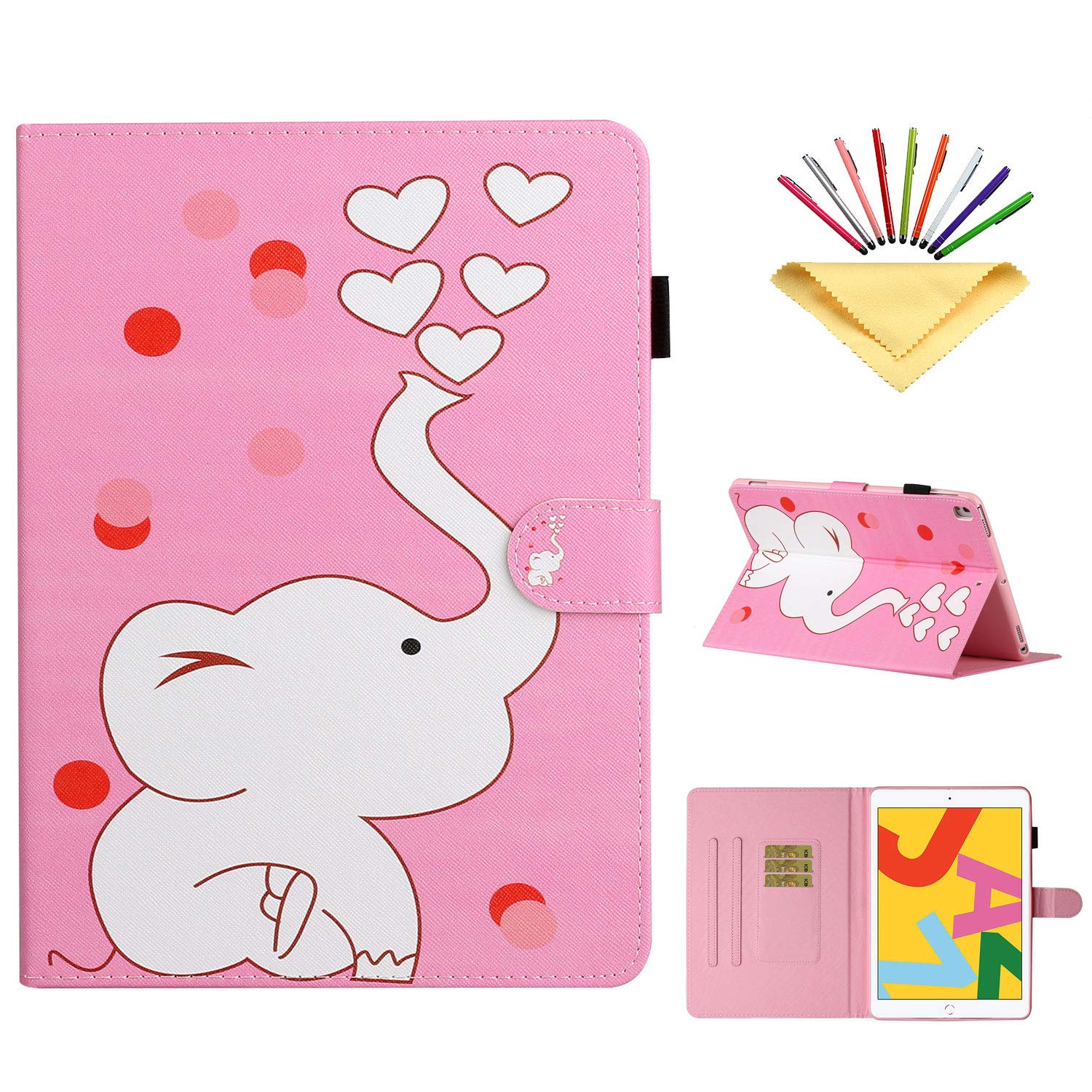 Uliking iPad 10.2 Case for 7th Generation iPad (2019) with Pencil Holder - Auto Wake/Sleep PU Leather Smart Cover | Compatible with iPad Air 3 (10.5