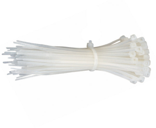 100 Pack Clear 6-Inch Cable Ties - 40 lbs Tensile Strength - Heavy Duty Zip Ties for Organizing Wires, Cables & DIY Projects - Home, Office & Workshop Use