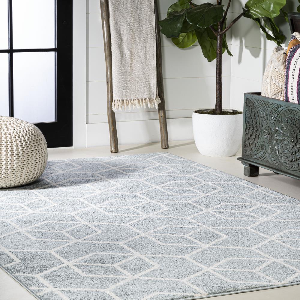 Modern Geometric Tumbling Blocks Area Rug - Non-Slip Soft Living Room Carpet for Home Decor, Bedroom, Nursery, Office - Stylish & Comfortable Floor Covering