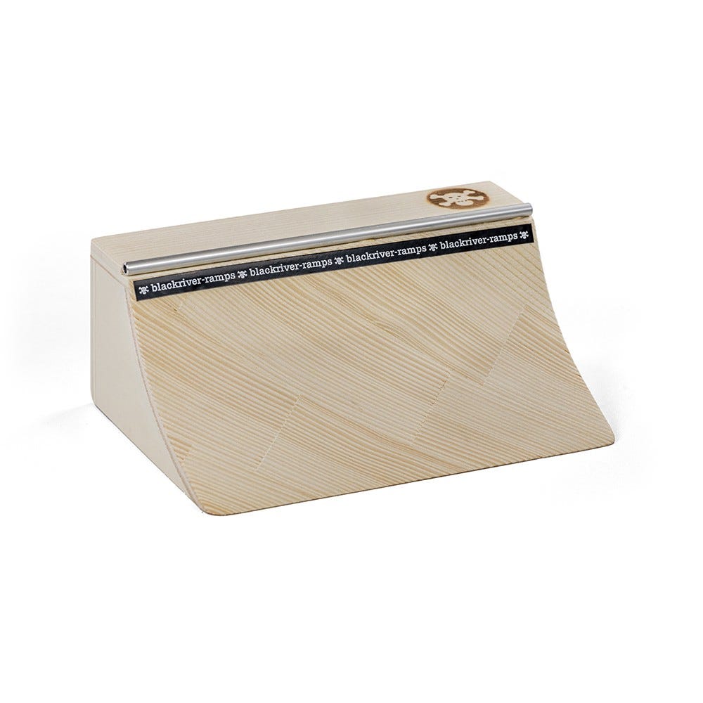 Blackriver Fingerboard Ramps Pocket Quarter - Professional Mini Skateboard Ramps for Fingerboarding - Perfect for Home, Office & Competition Practice