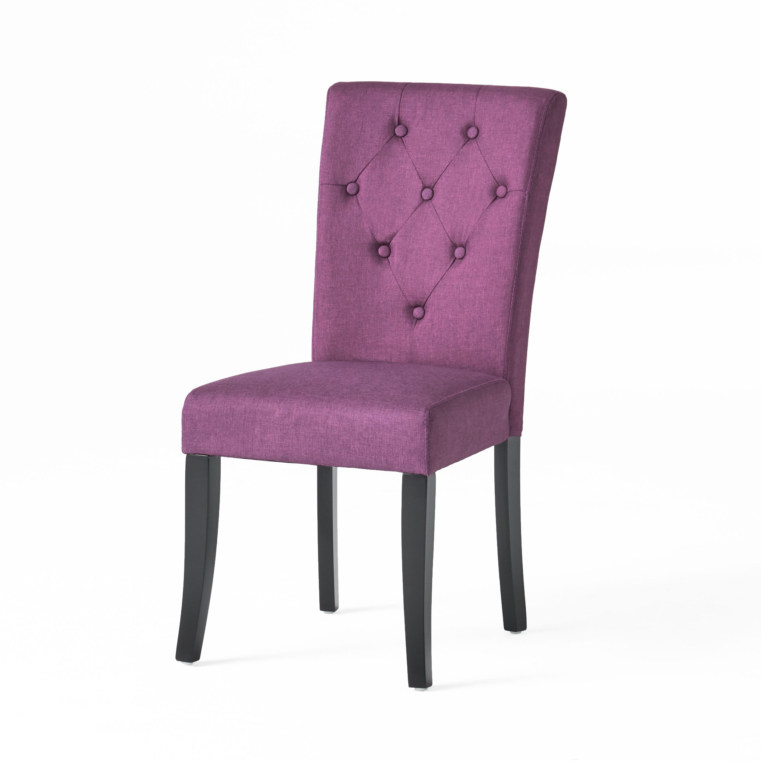 Modern Dining Chairs Set of 2 - Comfortable Kitchen Chairs with Padded Seat - Perfect for Dining Room, Kitchen, Breakfast Nook & Small Spaces