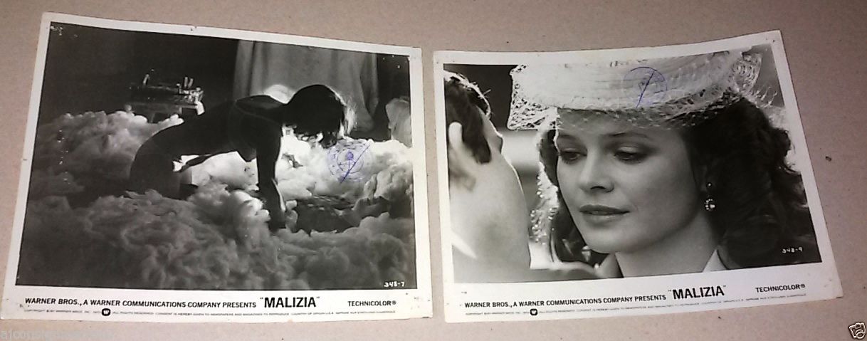 Vintage 70s Movie Stills Collection - Set of 18 Malizia (Laura Antonelli) Original Photos | Classic Italian Cinema Memorabilia for Film Buffs & Home Decor