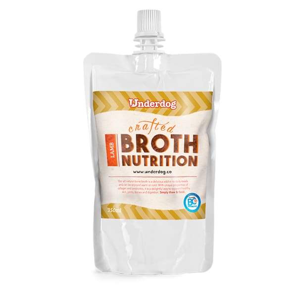 Premium Frozen Lamb Bone Broth for Dogs - 350ml | High-Protein Dog Supplement for Joint Health & Digestion | Perfect for Senior Dogs & Post-Surgery Recovery