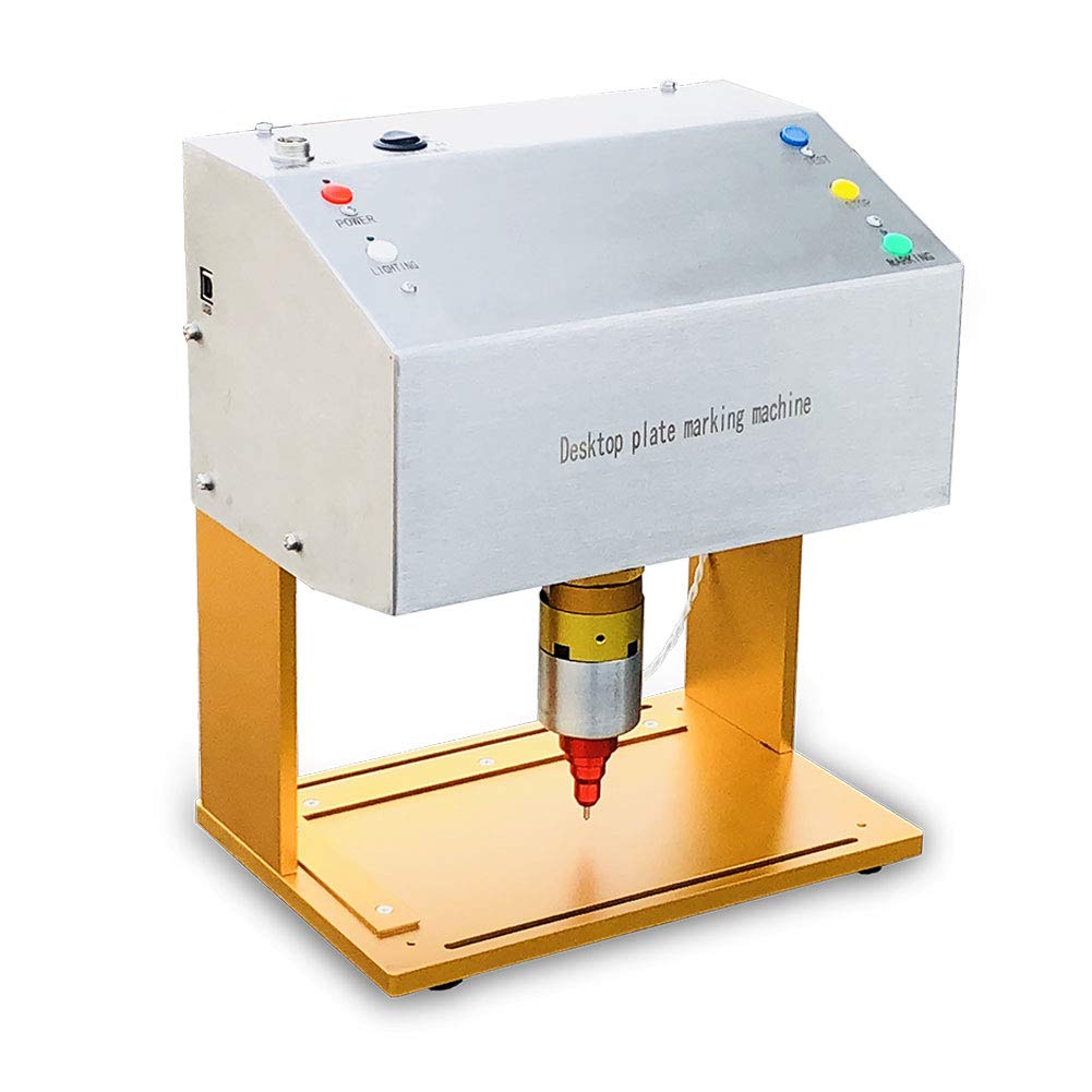 HeatSign HS-DE05 Desktop Electric Metal Engraving Machine - Professional Nameplate & Label Stamping Printer for Home, Business & Industrial Use | Perfect for ID Tags, Pet Tags & Equipment Marking