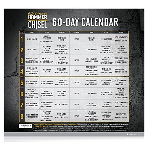 Beachbody The Master's Hammer and Chisel Base Kit - 60 Day Fitness Plan with Autumn Calabrese & Sagi Kalev | DVD Workout Program for Resistance Training | Includes Portion Control Containers | Perfect for Home Gym & Weight Loss Journey