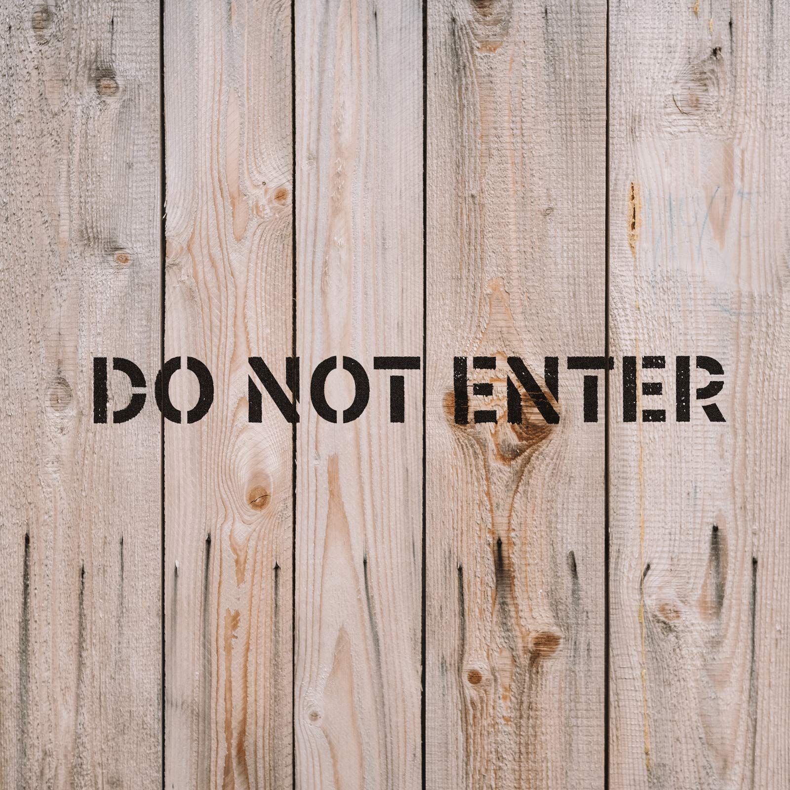 Industrial Do Not Enter Sign Stencil Kit - Heavy Duty Safety Stencils for Construction Zones, Warehouses & Factories | Perfect for Floor Marking, Wall Warnings & DIY Art Projects