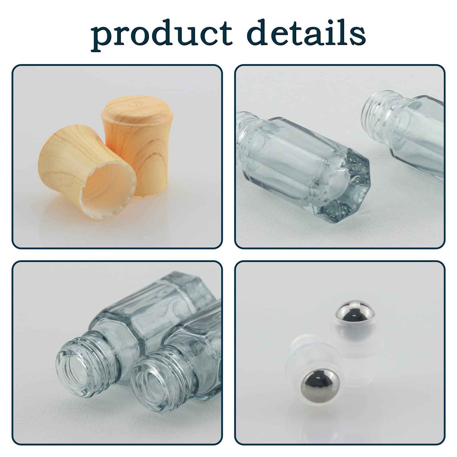 Wwolife 14Pcs 3ml Black Glass Roller Bottles - Mini Roll On Bottles for Essential Oils, Perfume, Cosmetics & Aromatherapy - Empty Sample Vials with Leak-Proof Cap - Perfect for DIY Blends, Travel & Gift Sets