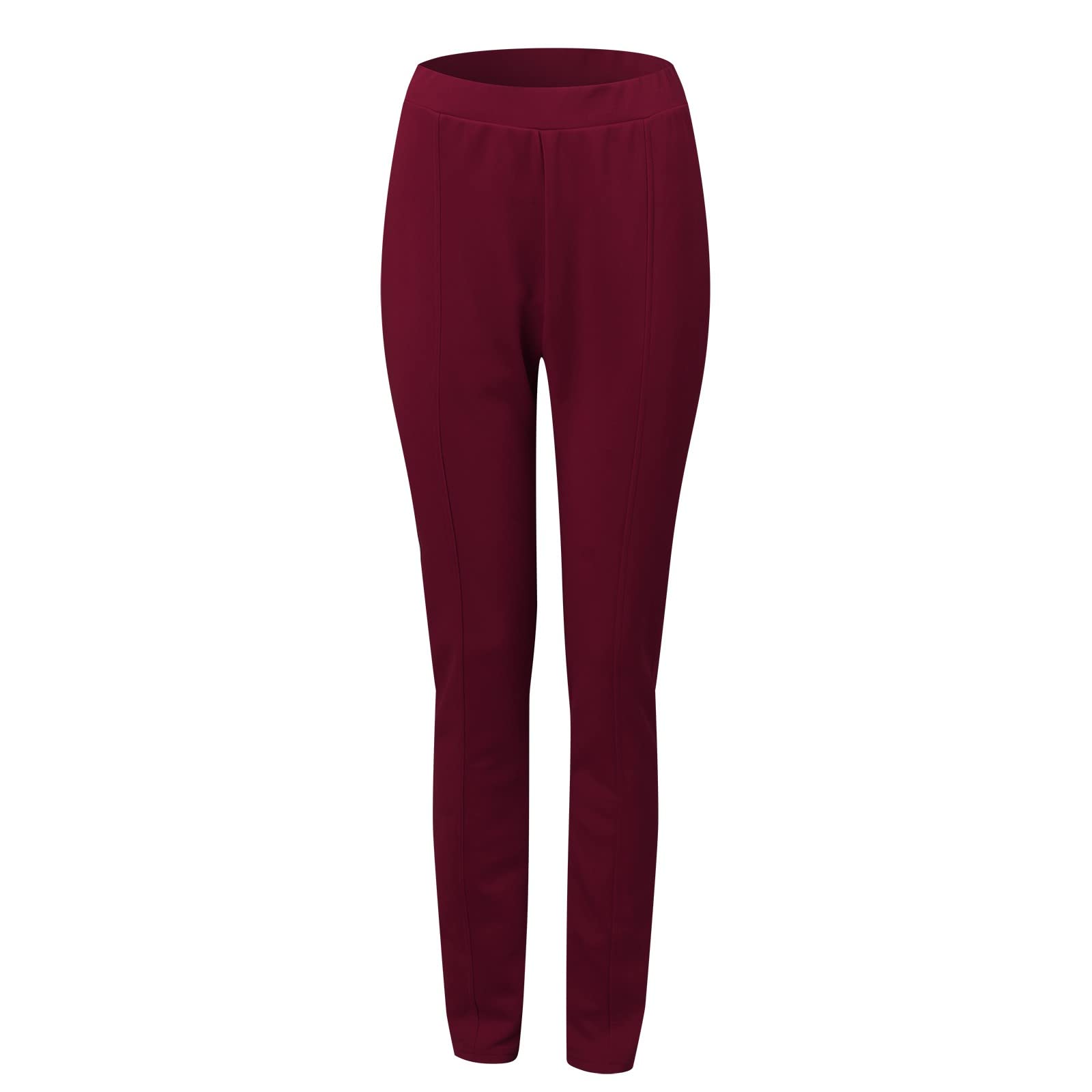 Elegant Women's Pant Suits for Wedding Guest, Office & Business - Slim Fit V-Neck Two Piece Professional Outfit Set (Red, Size M) | Perfect for Formal Events, Work Attire & Special Occasions