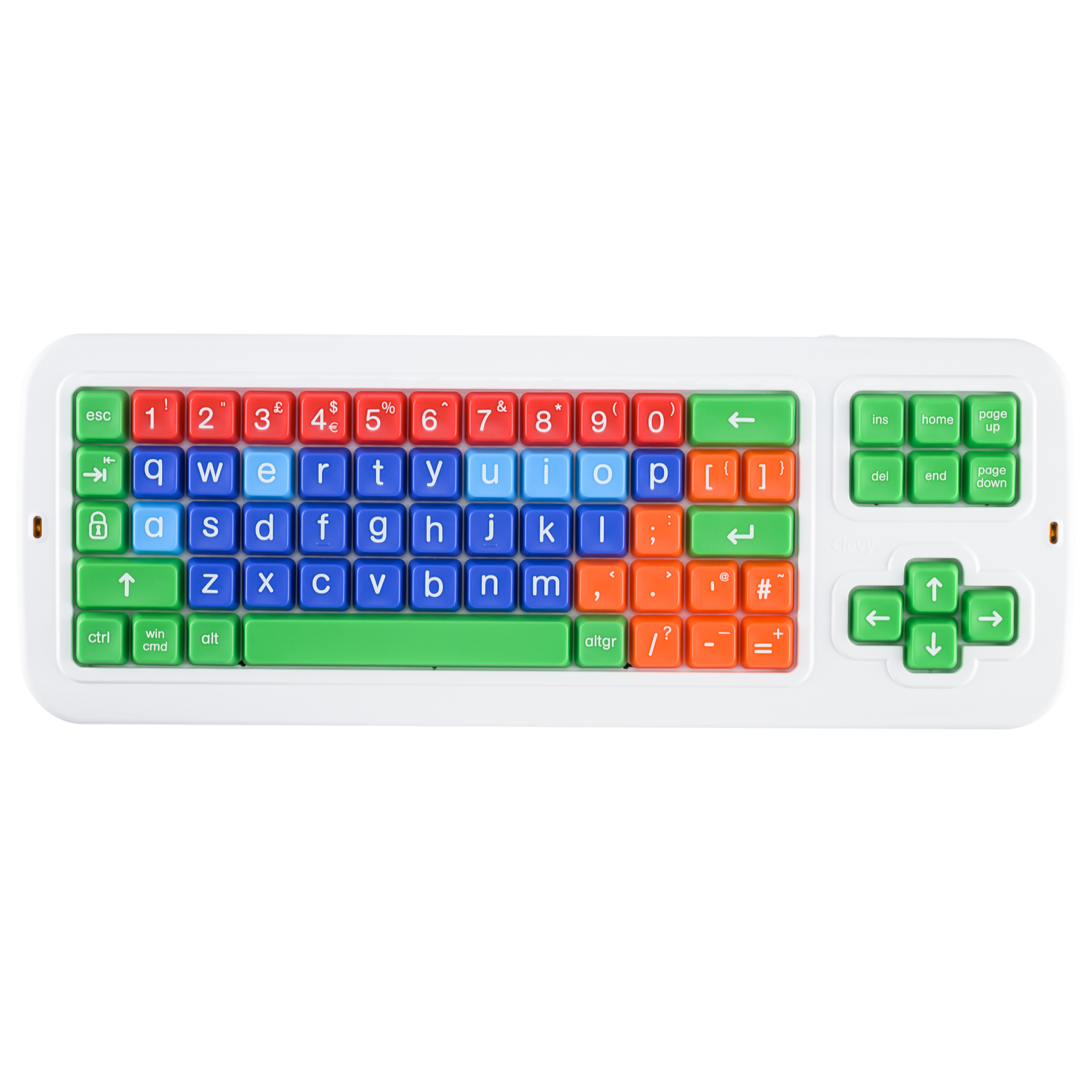 Clevy Large Key Lowercase Keyboard with UK Layout - Perfect for Kids Learning to Type & Special Needs Users