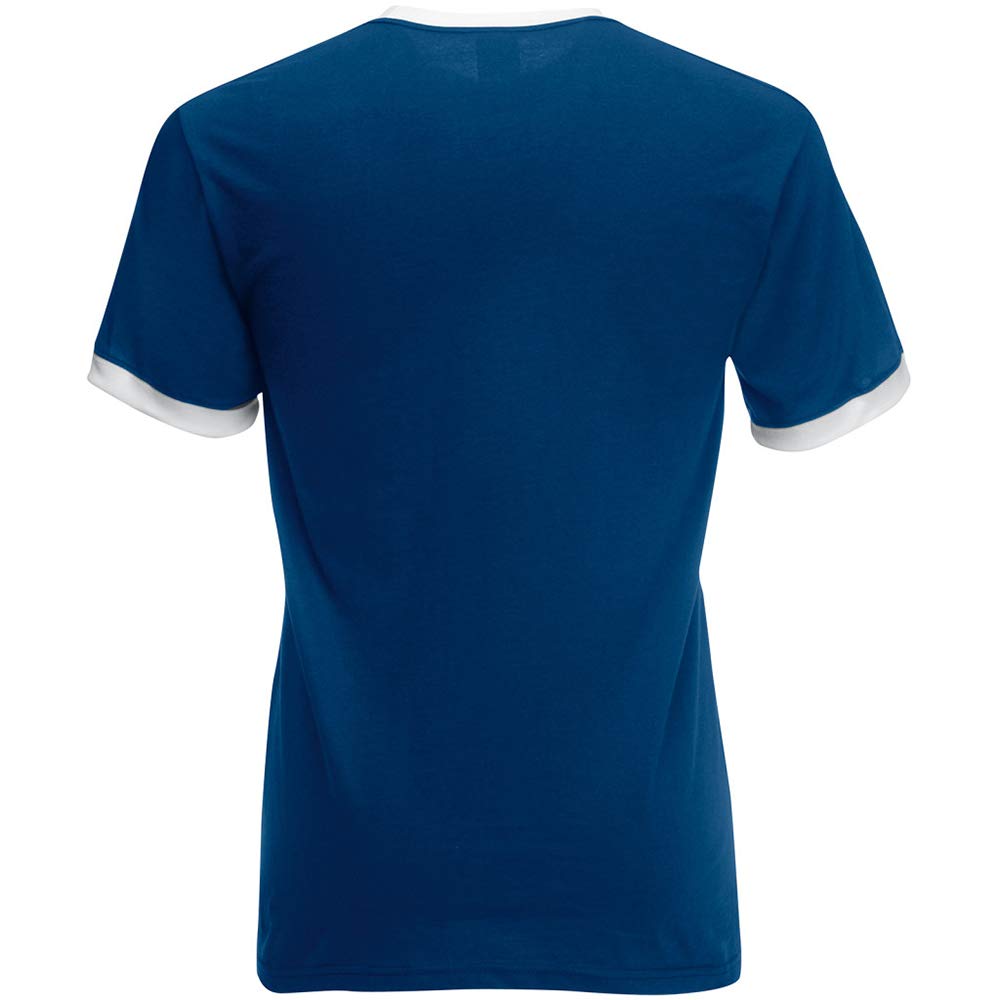 Fruit of The Loom Men's Ringer Short Sleeve T-Shirt - Comfortable Cotton Blend Tee for Casual Wear, Gym & Everyday Outfits