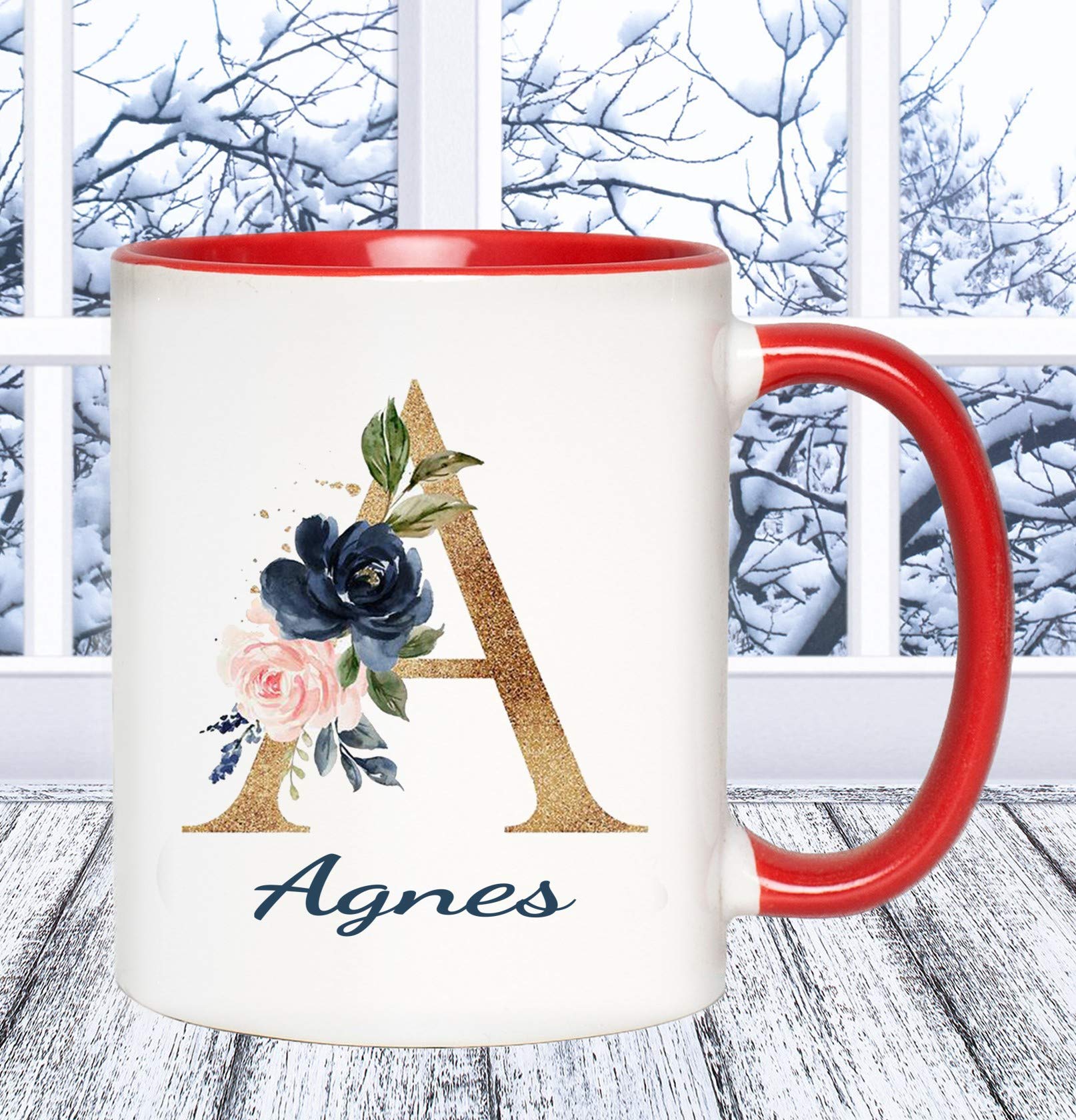 Personalized Agnes Coffee Mug - Mother Daughter Gift for Graduation, 11oz Ceramic Cup - Perfect for Mother's Day & College Farewells