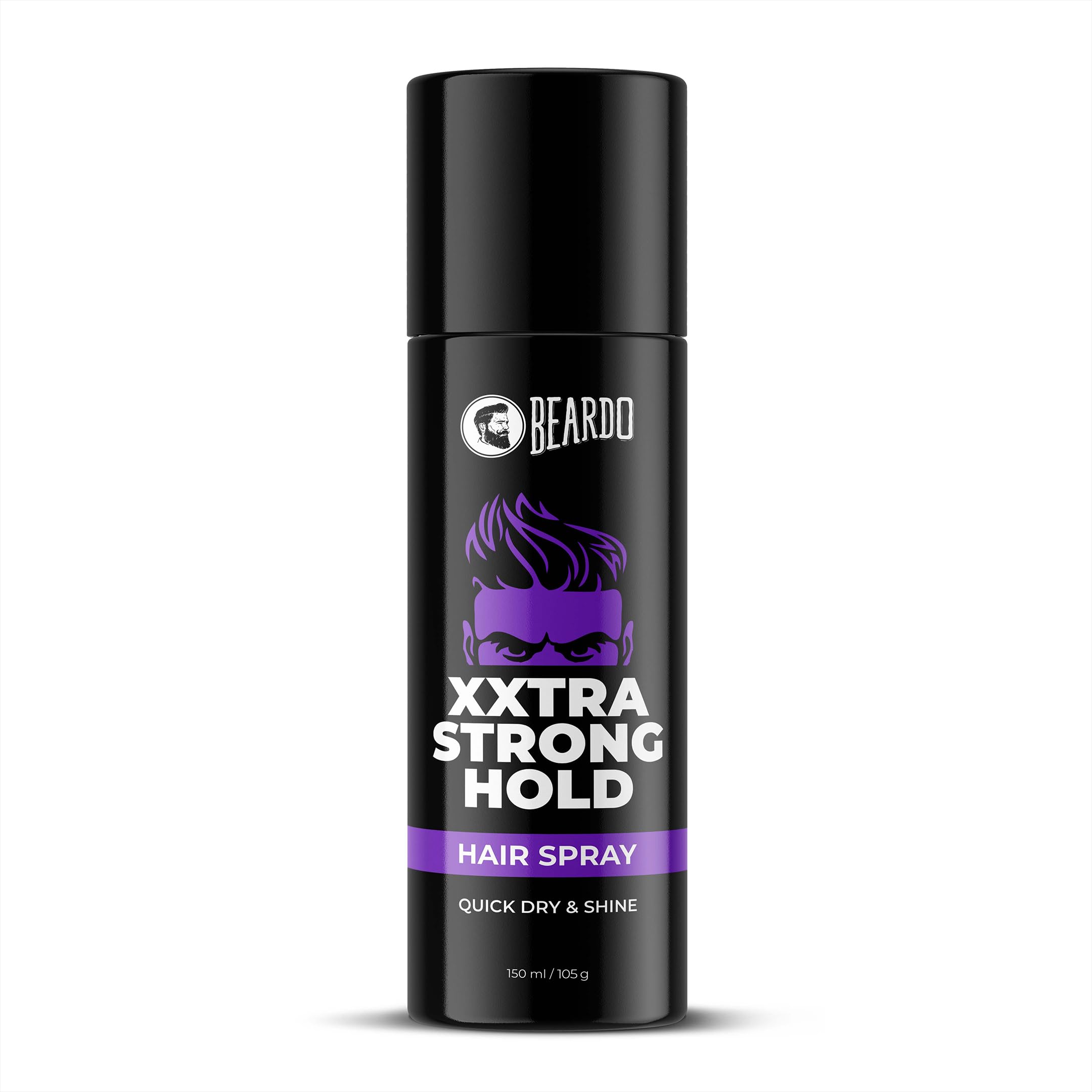 Beardo Xxtra Strong Hold Hair Spray for Men - 150ml/105g | Lightweight, Non-Sticky Extreme Hold Styling Spray | Perfect for All-Day Hairstyles, Weddings & Professional Looks