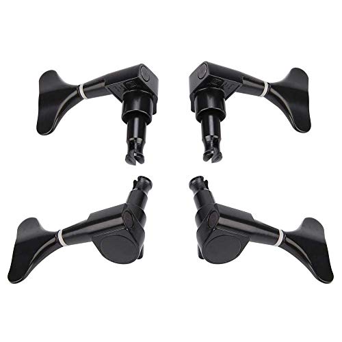 VBESTLIFE 2L 2R Electric Bass Machine Heads - Sealed Bass Guitar Tuners & Tuning Pegs for Precision String Tuning | Perfect for Electric Bass Guitar Maintenance & Performance Upgrades