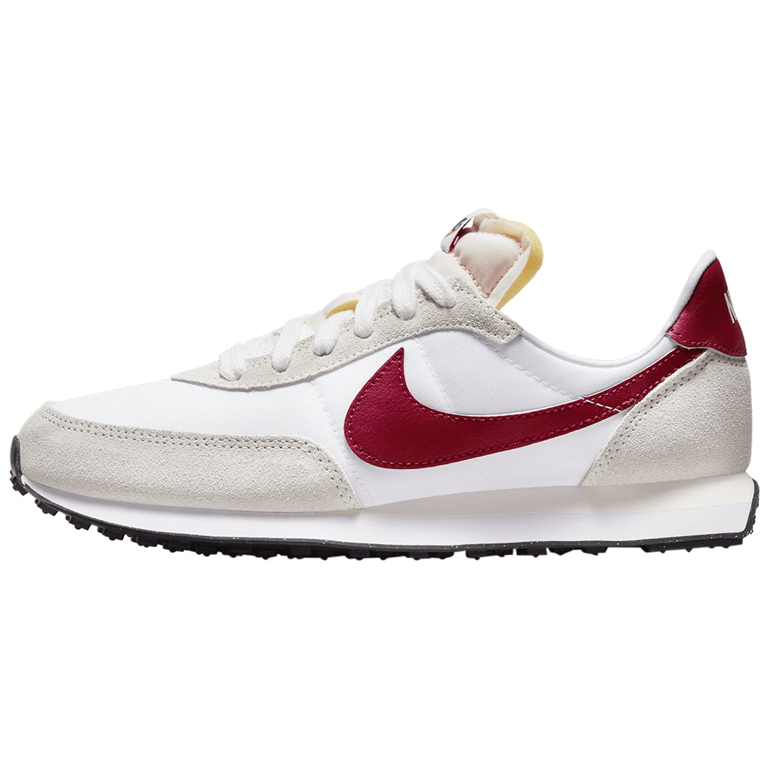 Nike Waffle Trainer 2 Big Kids Sneakers - DC6477-101 White/Gym Red/Black | Lightweight Running Shoes for Boys & Girls | Perfect for School, Gym & Casual Wear