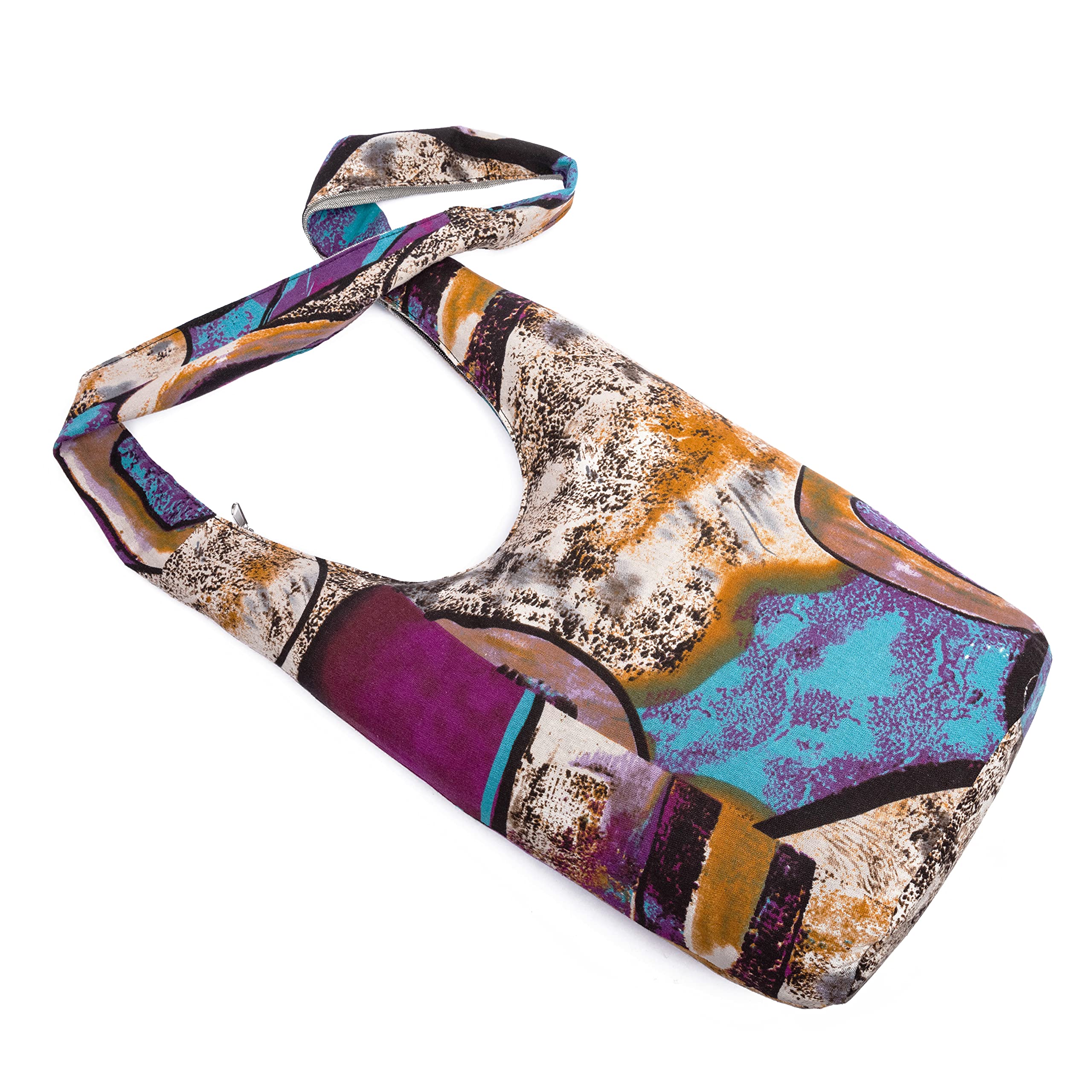 Bohemian Animal Print Crossbody Bag for Women - Fashion Canvas Shoulder Handbag & Hippie Hobo Purse - Perfect for Casual Outings, Travel & Festival Accessories