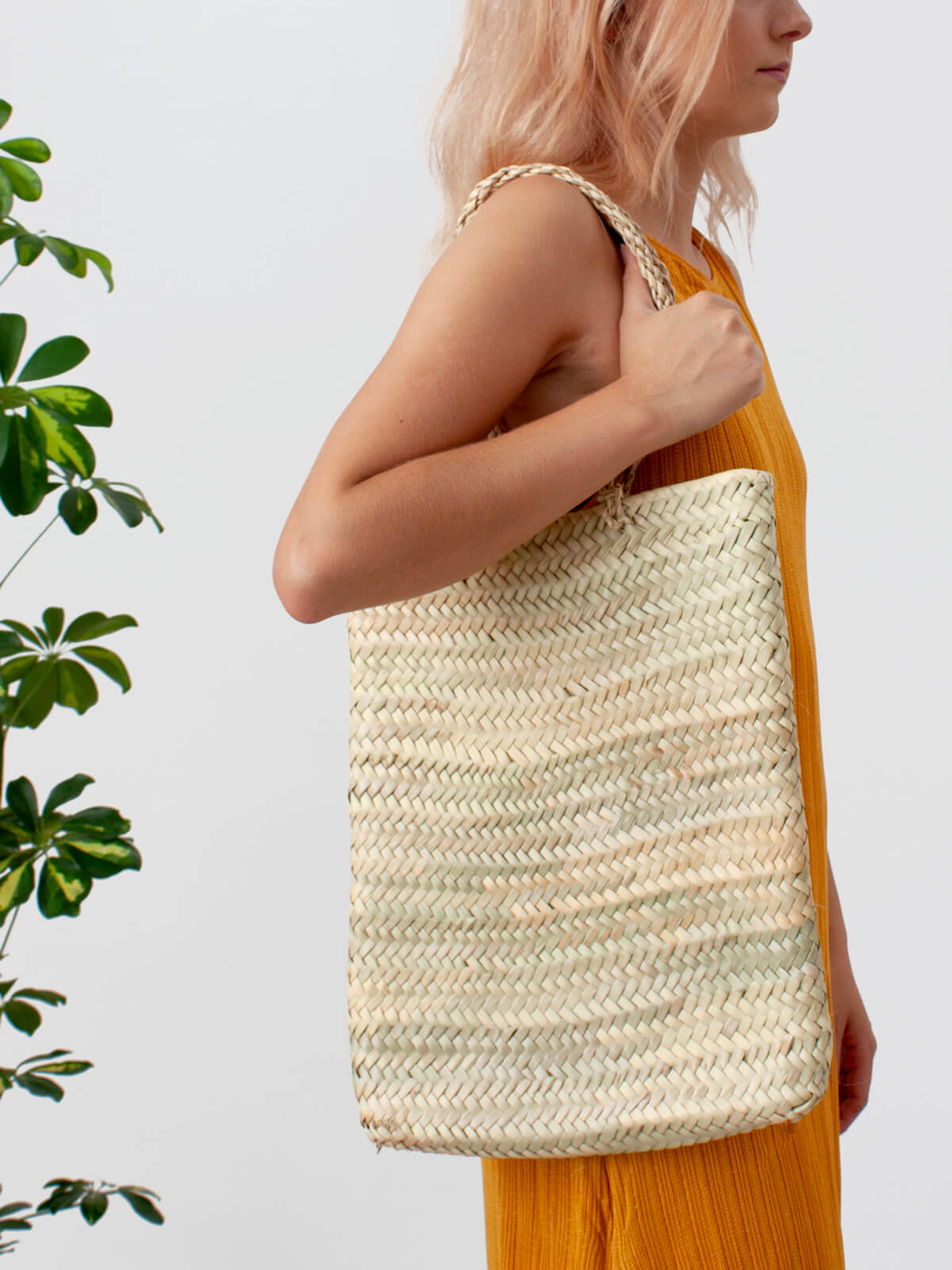 Delphi Tote Basket - Handwoven Natural Fiber Storage Basket | Perfect for Home Organization, Laundry, Toys & Nursery Decor