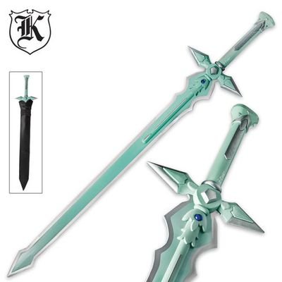 Anime Dark Repulser Sword with Sheath - Replica Cosplay Weapon for Sword Art Online Kirito Costume | Perfect for Halloween, Cosplay Events & Anime Collectors
