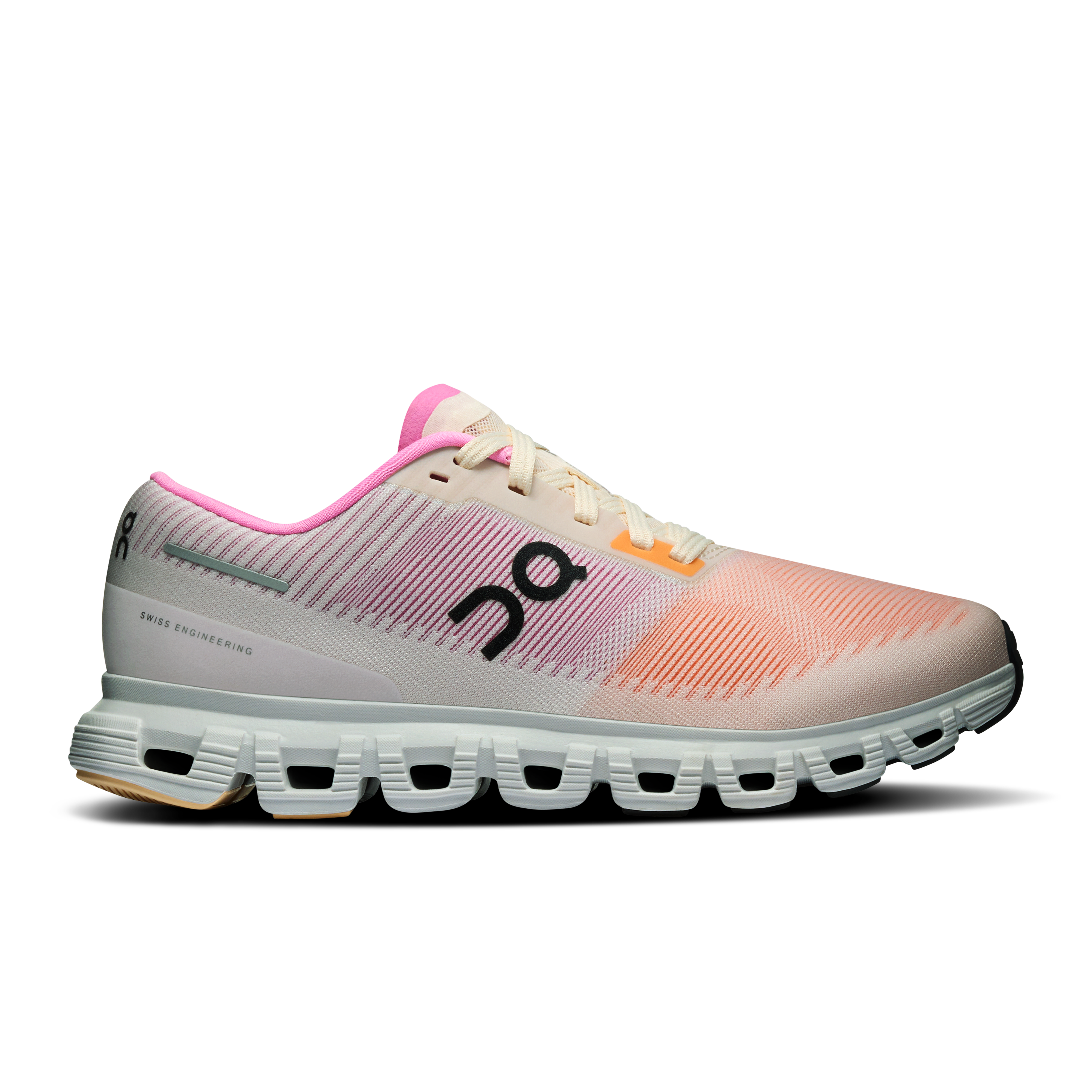 On Running Women's Cloud 6 Push Running Shoes - Lightweight & Breathable Sneakers for Women in Tangerine/Raspberry | Perfect for Jogging, Gym Workouts & Daily Wear