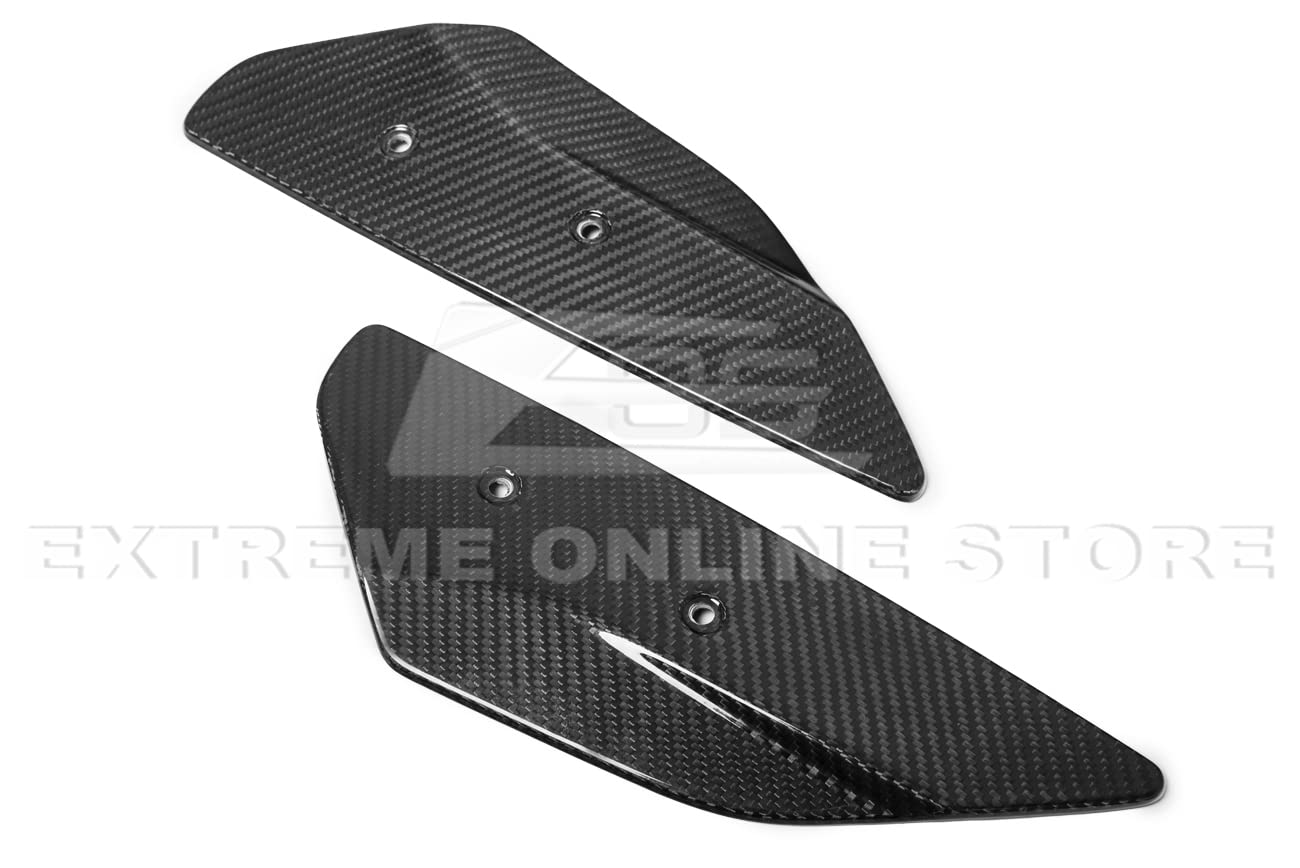 2020-Present Chevrolet Corvette C8 High Wing Spoiler Replacement - GM Factory Style Carbon Fiber Rear Trunk Lid Wing with Side Winglets | Perfect for Performance Upgrades & Track Racing