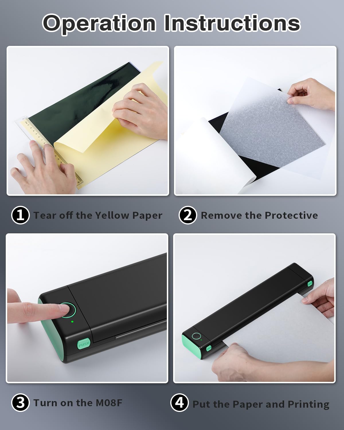 Phomemo Wireless Tattoo Stencil Printer Kit - Bluetooth Thermal Transfer Machine with Storage Case & 10 Sheets Tattoo Transfer Paper | Compatible with iPhone, Android & PC | Perfect for Tattoo Artists & Beginners | Home Studio & Professional Tattoo Shop Use