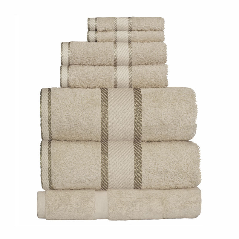 Premium 100% Cotton Bath Towel Set - 7pc Ultra Soft & Absorbent Luxury Bath Sheets for Spa, Hotel & Home Use
