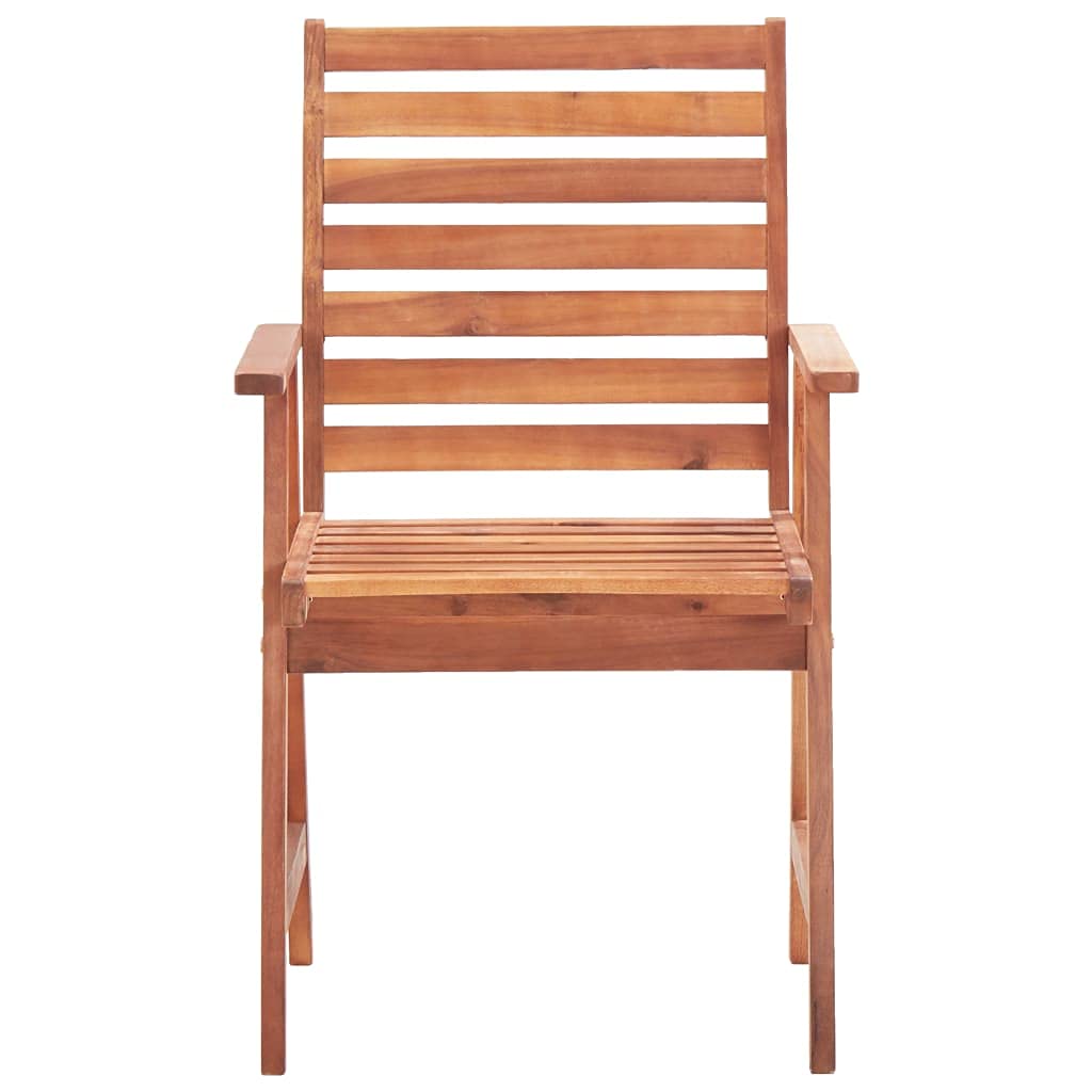 2-Piece Acacia Wood Balcony Chairs - Weatherproof Indoor & Outdoor Dining Chairs for Patio, Terrace, Garden - Fast Shipping | Perfect for Outdoor Entertaining & Relaxation