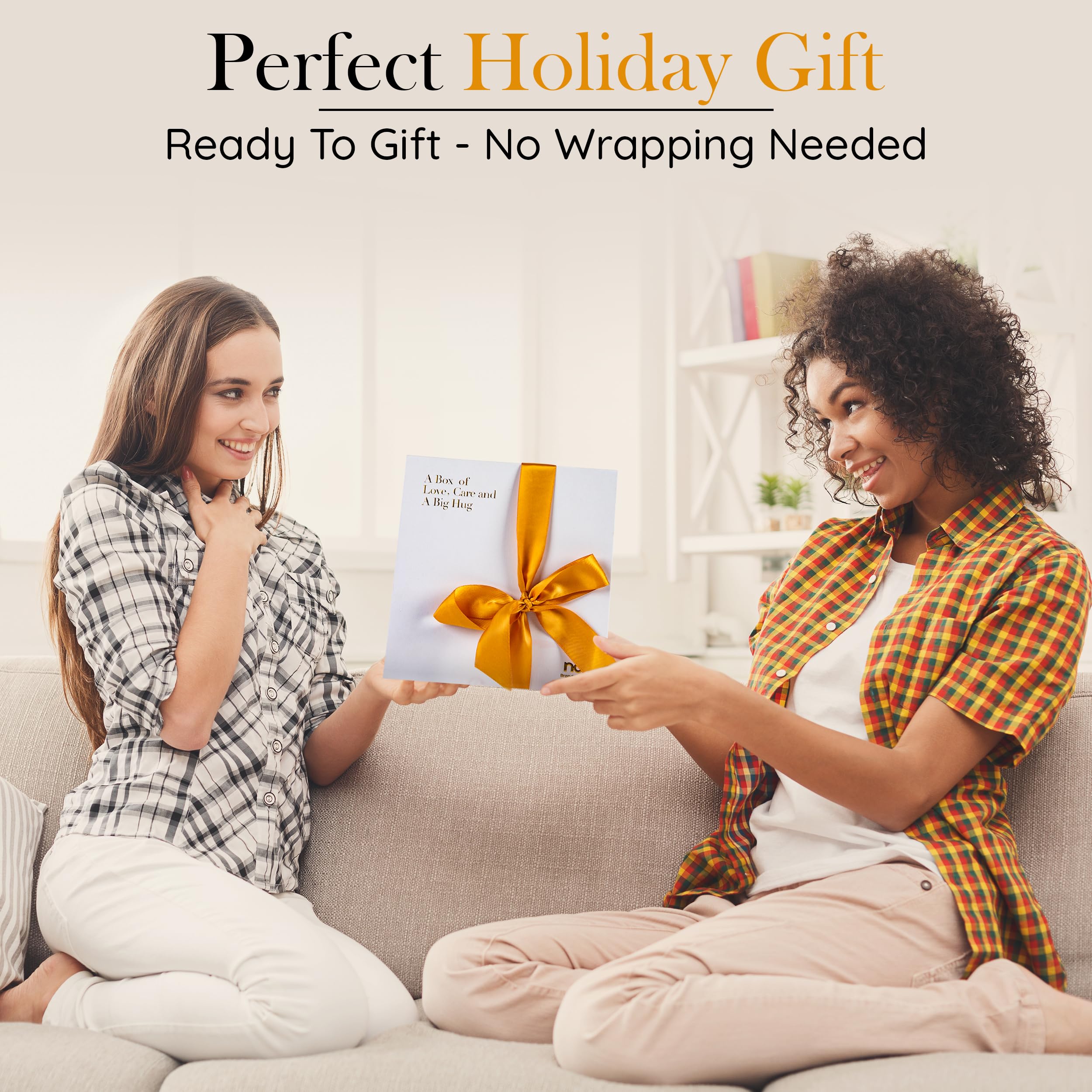Relaxing Self Care Gifts for Women - Spa Gift Box Set with Bath Bombs, Candles & More | Birthday, Get Well Soon, Thinking of You Gift for Her, Sister & Best Friend | Perfect for Stress Relief, Pampering & Home Spa Days
