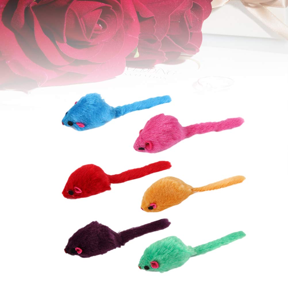 12Pcs Plush Mouse Cat Toys with Sound - Interactive Pet Toys for Kittens & Cats - Perfect for Playtime, Training & Indoor Entertainment