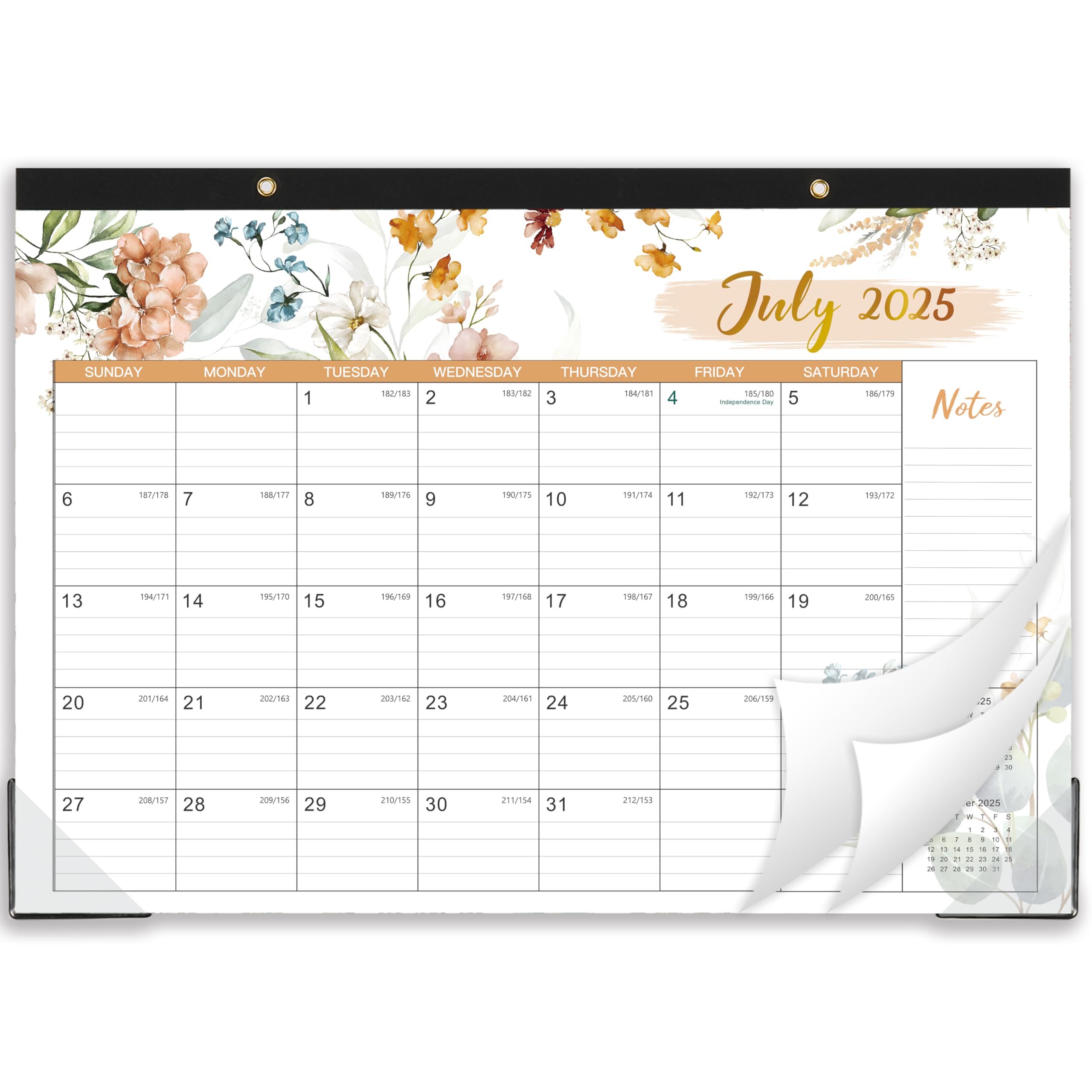 2025-2026 18-Month Large Desk Calendar (July 2025-December 2026) - 17