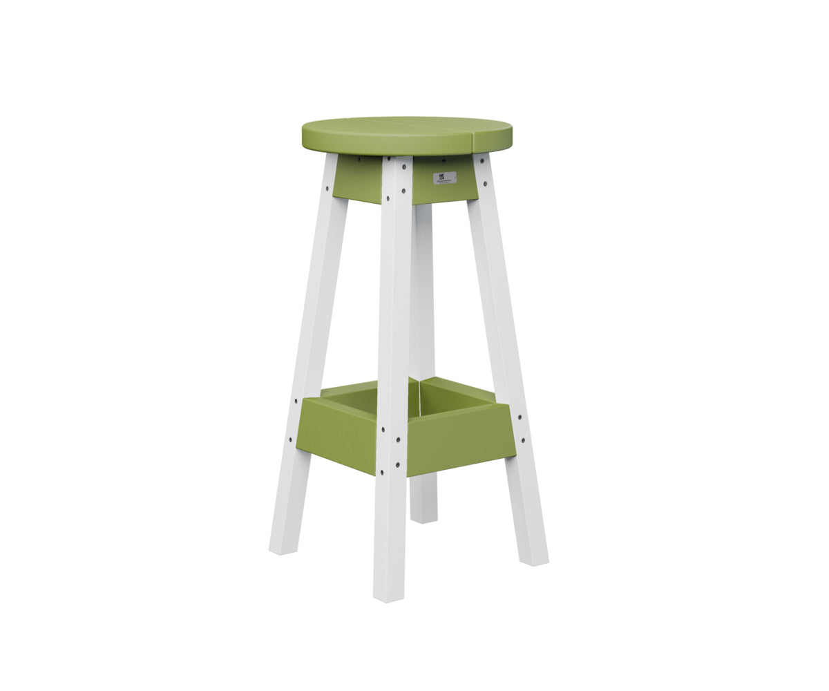 Berlin Gardens Outdoor Bar Stool - Weather-Resistant Patio Bar Height Stool for Backyard, Deck & Poolside - Perfect for Outdoor Dining, Entertaining & Relaxation
