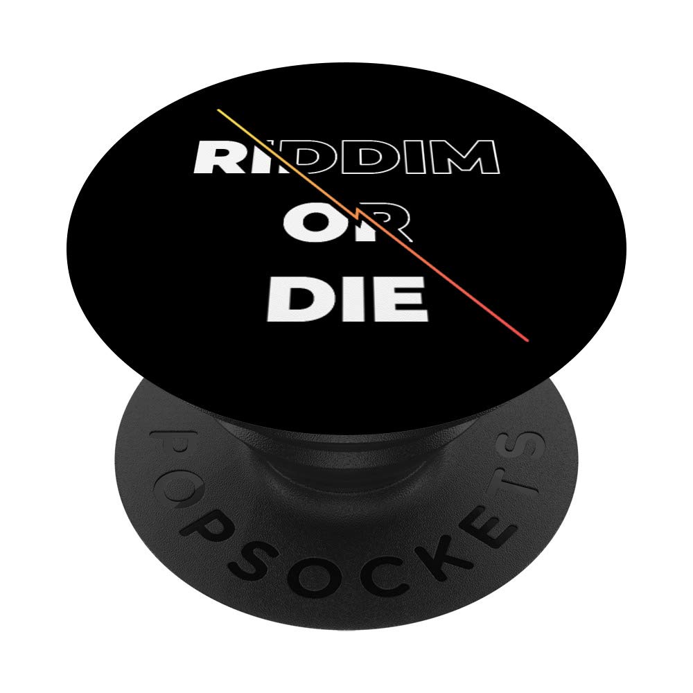Riddim or Die Dubstep Phone Grip & Stand | Cool PopSockets for Phones & Tablets | Perfect for Music Festivals & DJ Gifts
