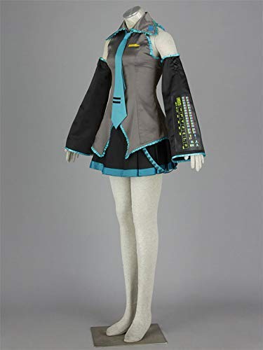 **Hatsune Miku Full Cosplay Costume Set - Anime Vocaloid Harajuku Outfit for Conventions, Halloween & Cosplay Events**