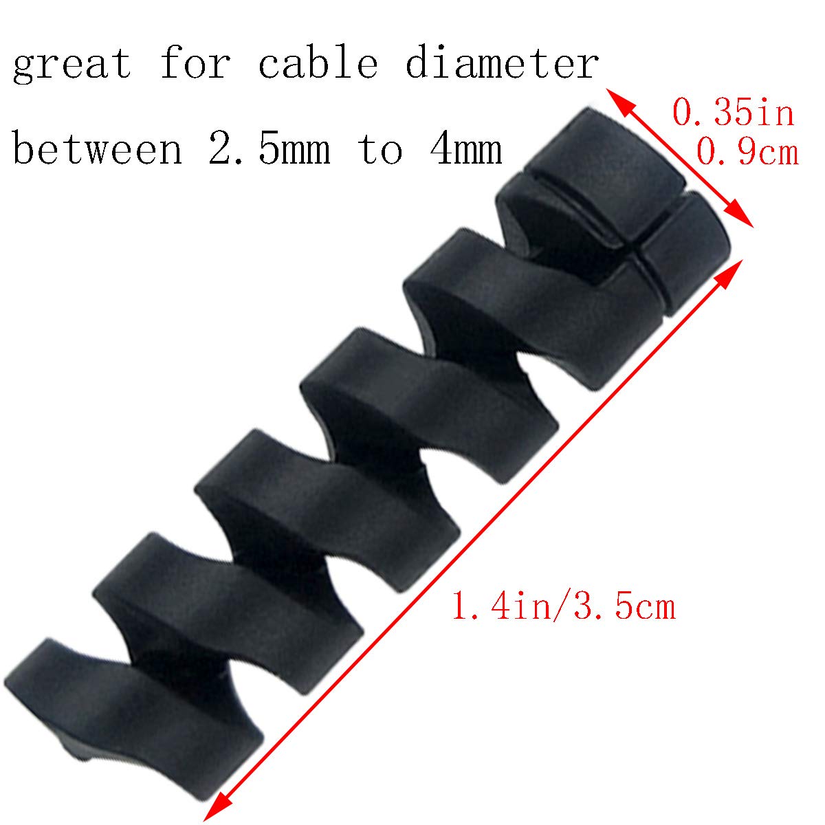 12-Pack Charger Cable Protectors - Universal USB & Headphone Cord Saver for iPhone, Android, Samsung (6 Grey + 6 Black) - Prevent Fraying & Extend Cable Life for Home, Office & Travel Use