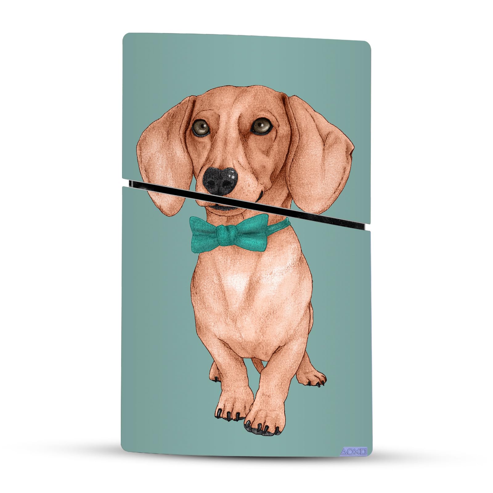 Official Barruf Dachshund Vinyl Art Sticker for Sony PlayStation 5 PS5 Slim & Digital Edition Console & DualSense Controller - Gaming Skin Decal - Perfect for Customizing Your PS5 Setup at Home or Gaming Tournaments