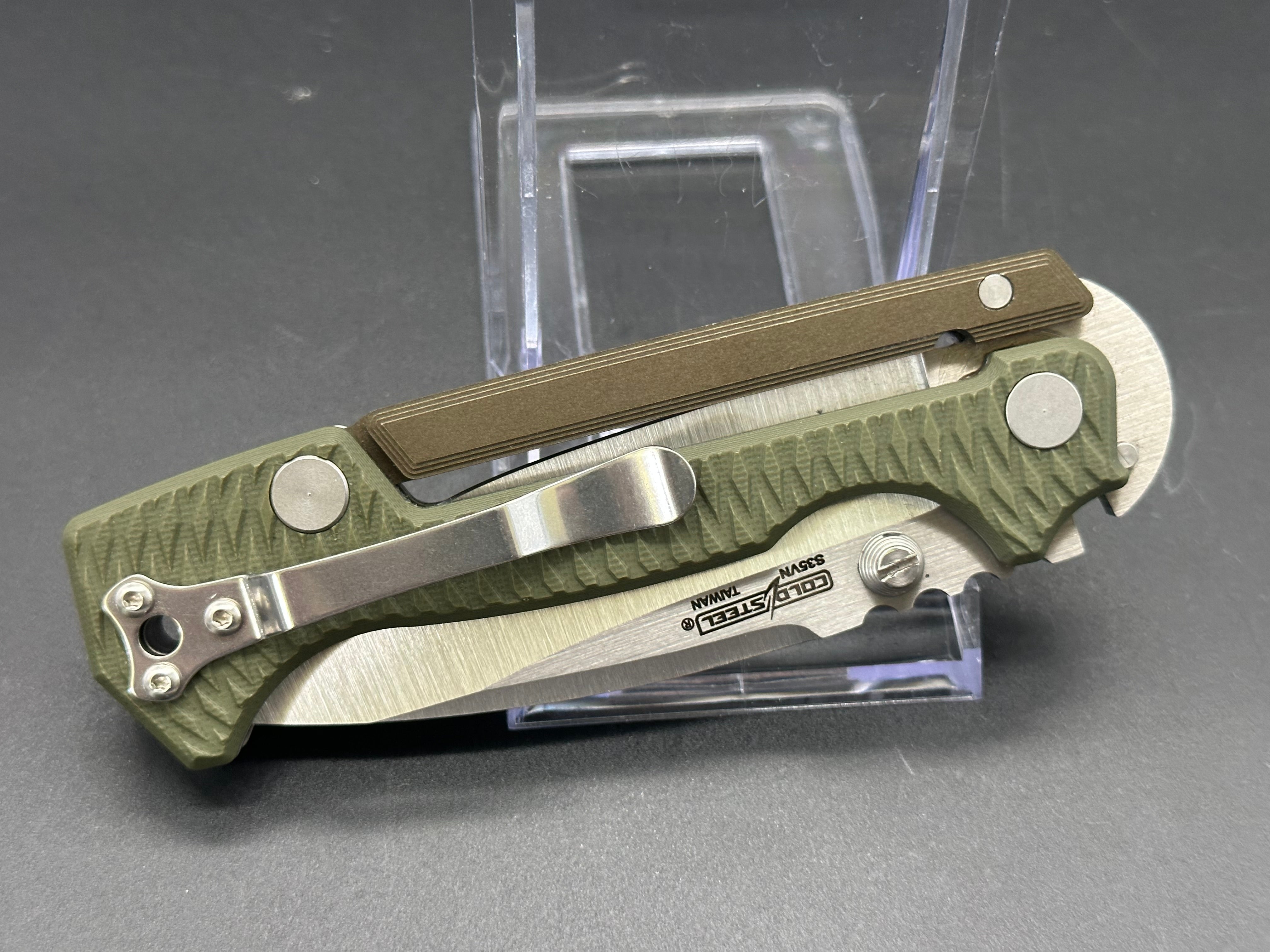 Cold Steel AD15 Tactical Folding Knife - High Carbon Steel Blade, Secure Locking Mechanism for Outdoor, Camping, and Survival Use