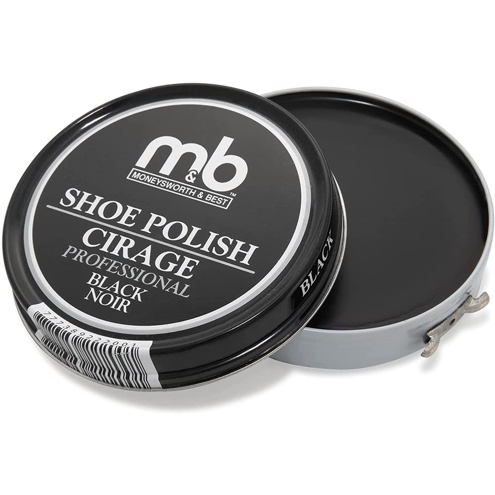 Moneysworth & Best Professional Shoe Polish Paste – Premium Leather Shine & Protection for Dress Shoes, Boots & Accessories | Ideal for Business, Formal Events & Daily Footwear Care